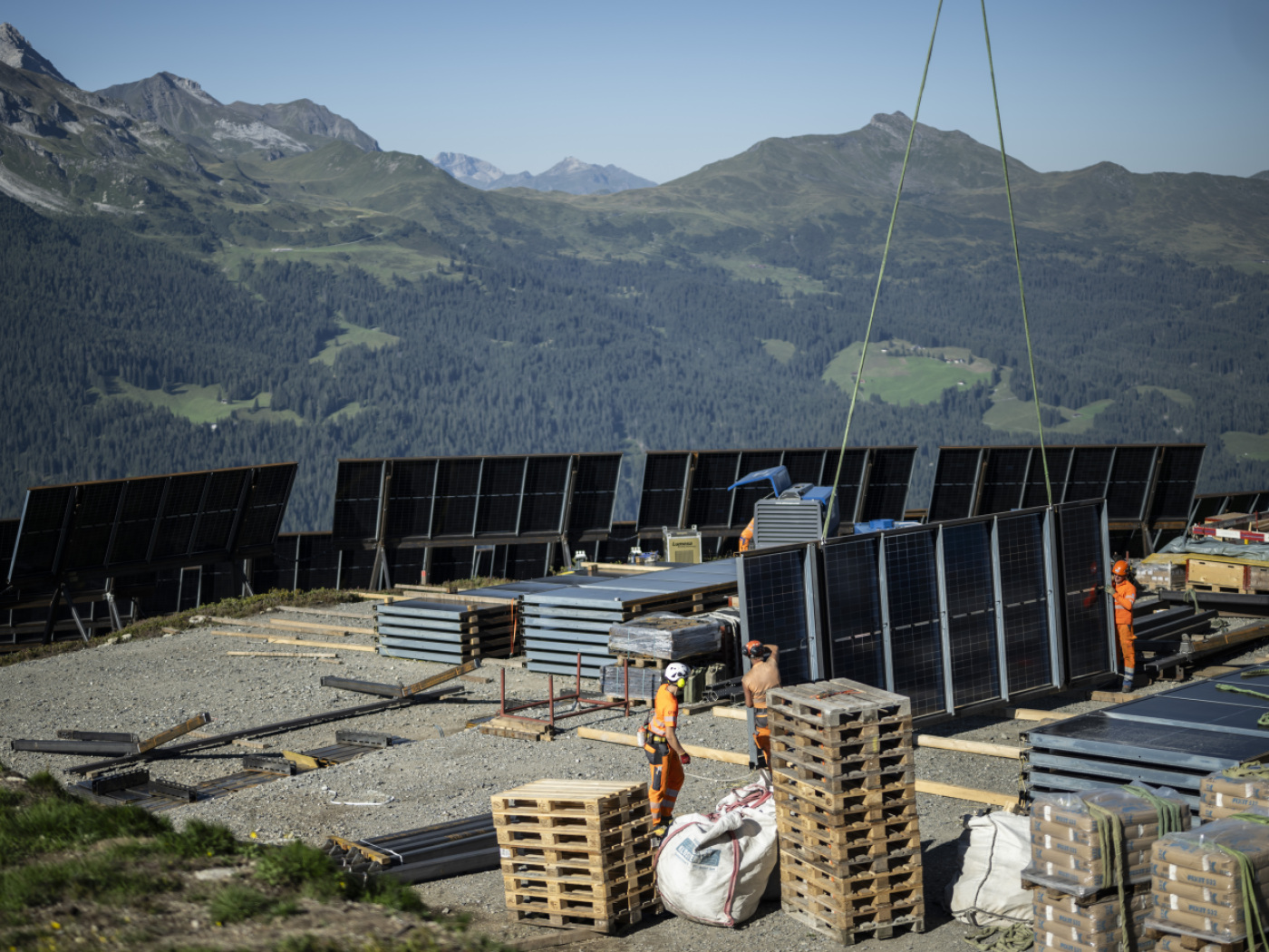 Madrisa Solar is the first alpine solar power plant to produce electricity