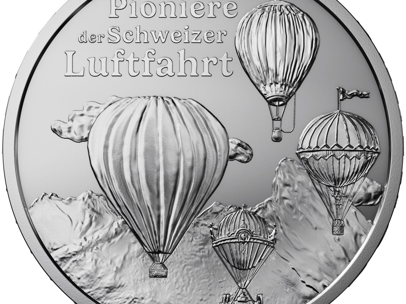 Swissmint: hot air balloons end up on a silver coin
