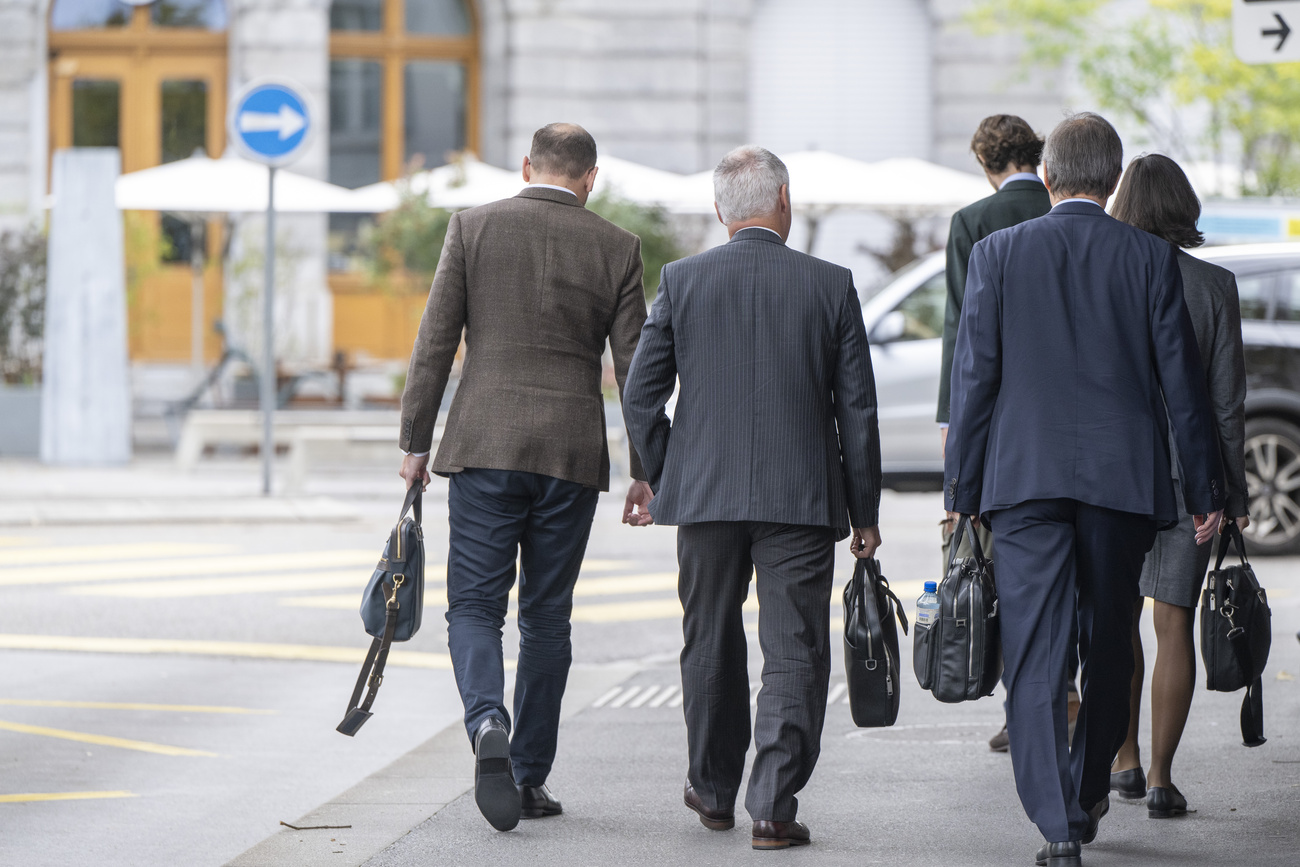 Die Delegation von Holcim in Zug.
