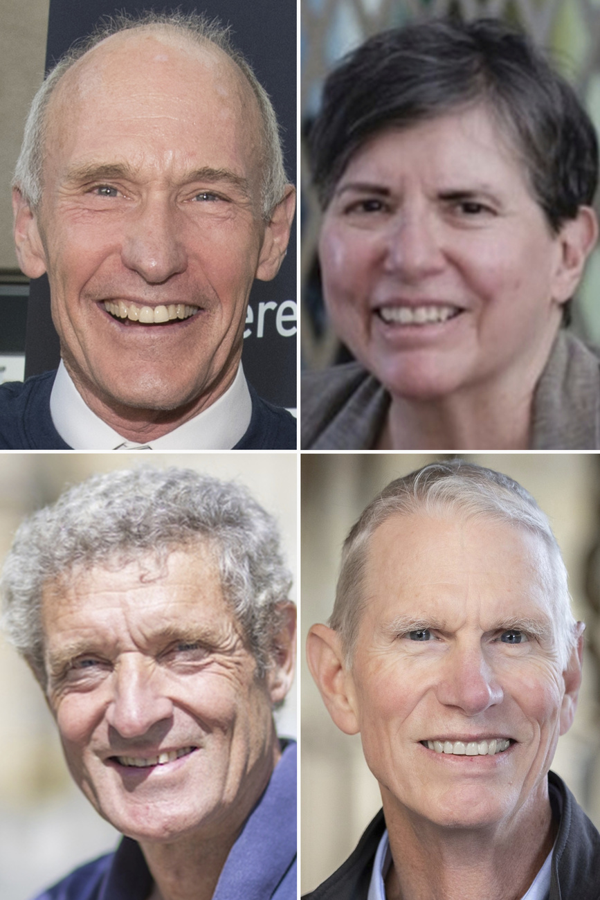 A partire da in alto a sinistra: Carl June, Rosalind Krauss, Christophe Salomon e Josiah Ober.