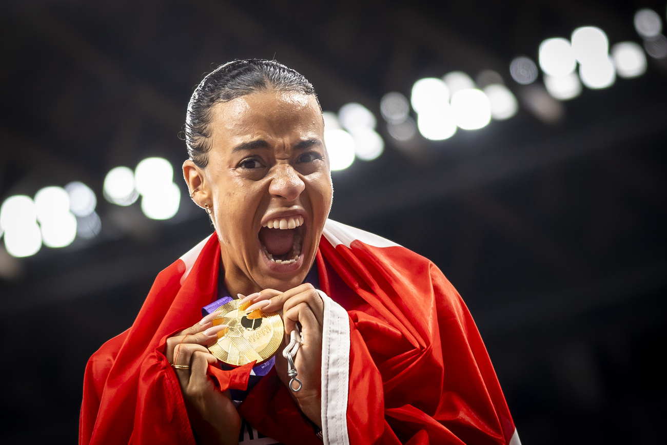 Swiss 100-metre hurdles world champion Ditaji Kambundji