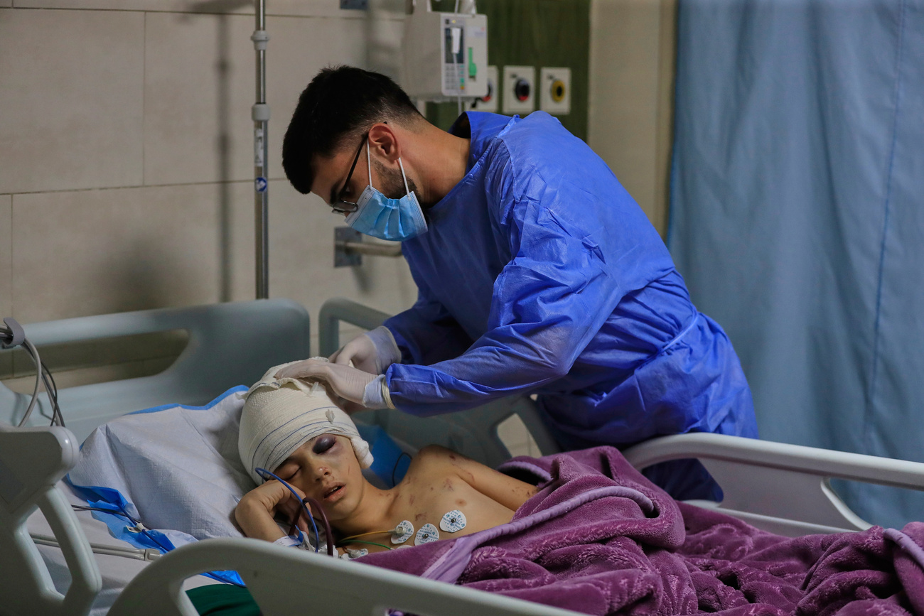 Gaza injured in Lebanon hospital