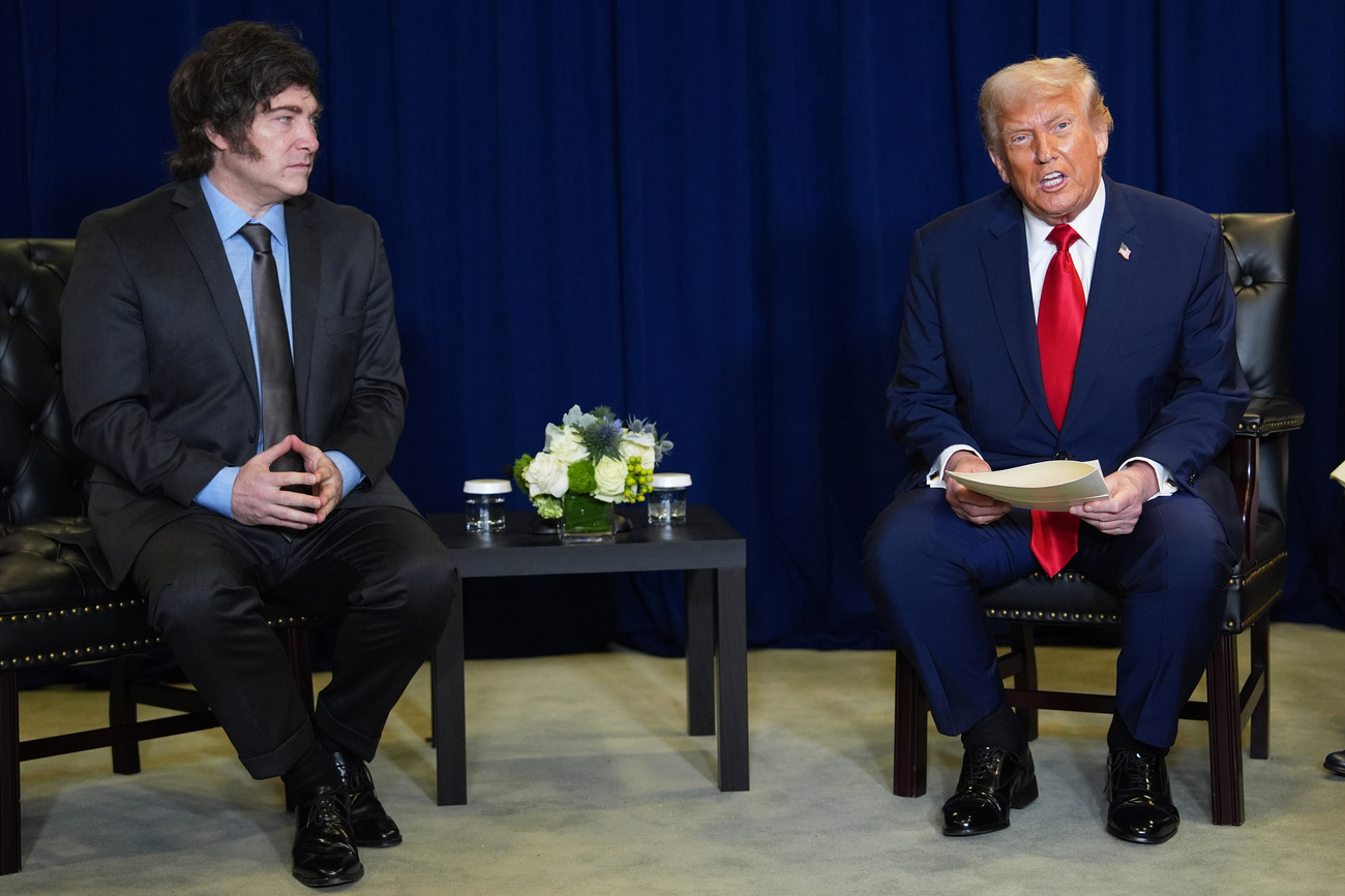 El presidente Donald Trump se reúne con el presidente argentino Javier Milei durante la Asamblea General de las Naciones Unidas.