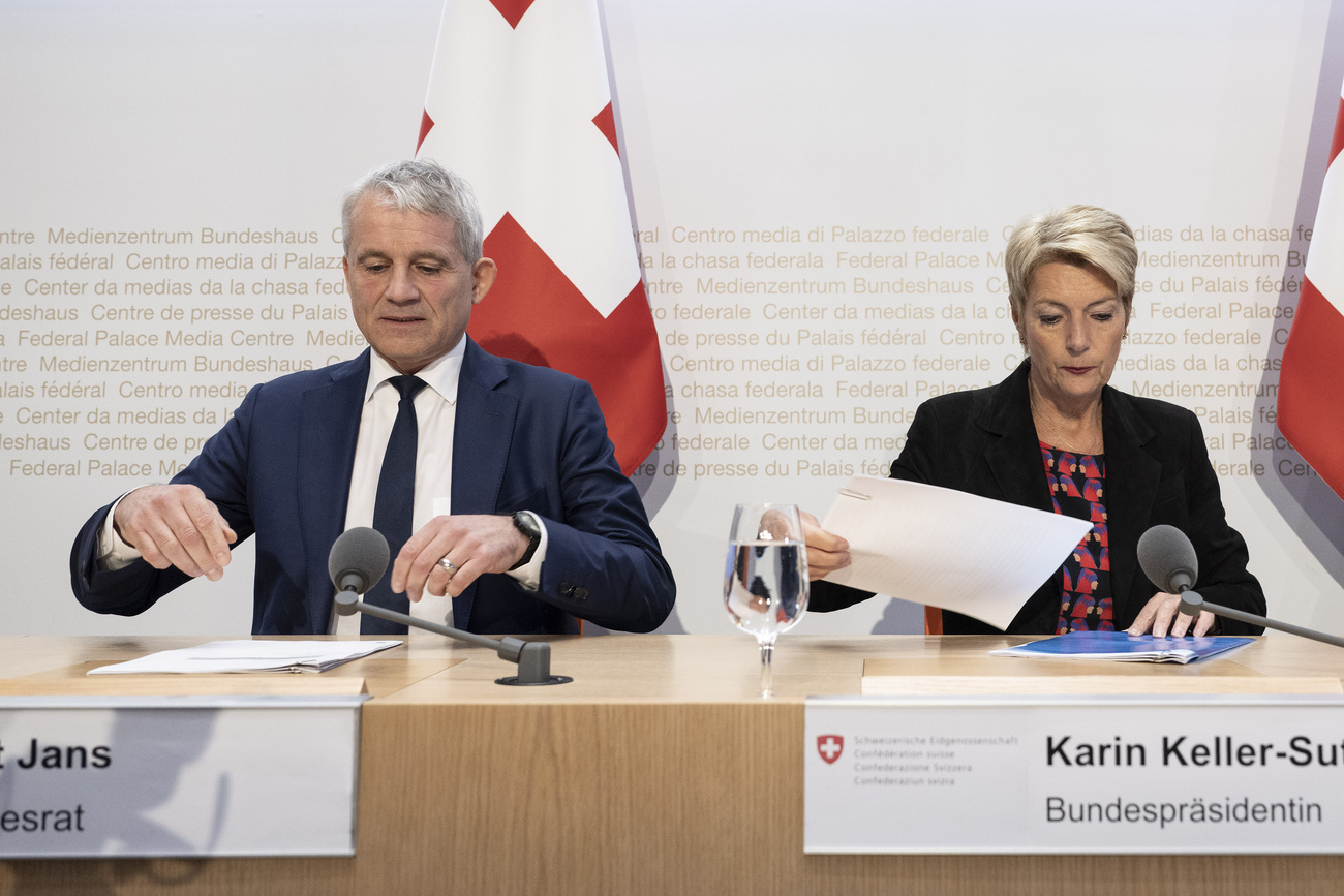 Bundesrat Beat Jans und Bundespräsidentin Karin Keller-Sutter