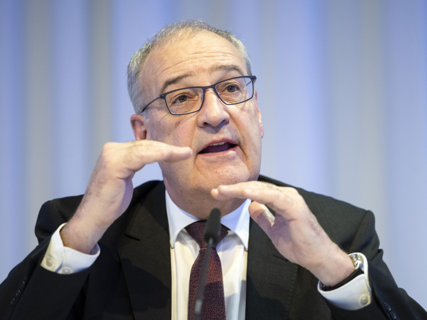 Economics Minister Guy Parmelin travelled to the USA at short notice