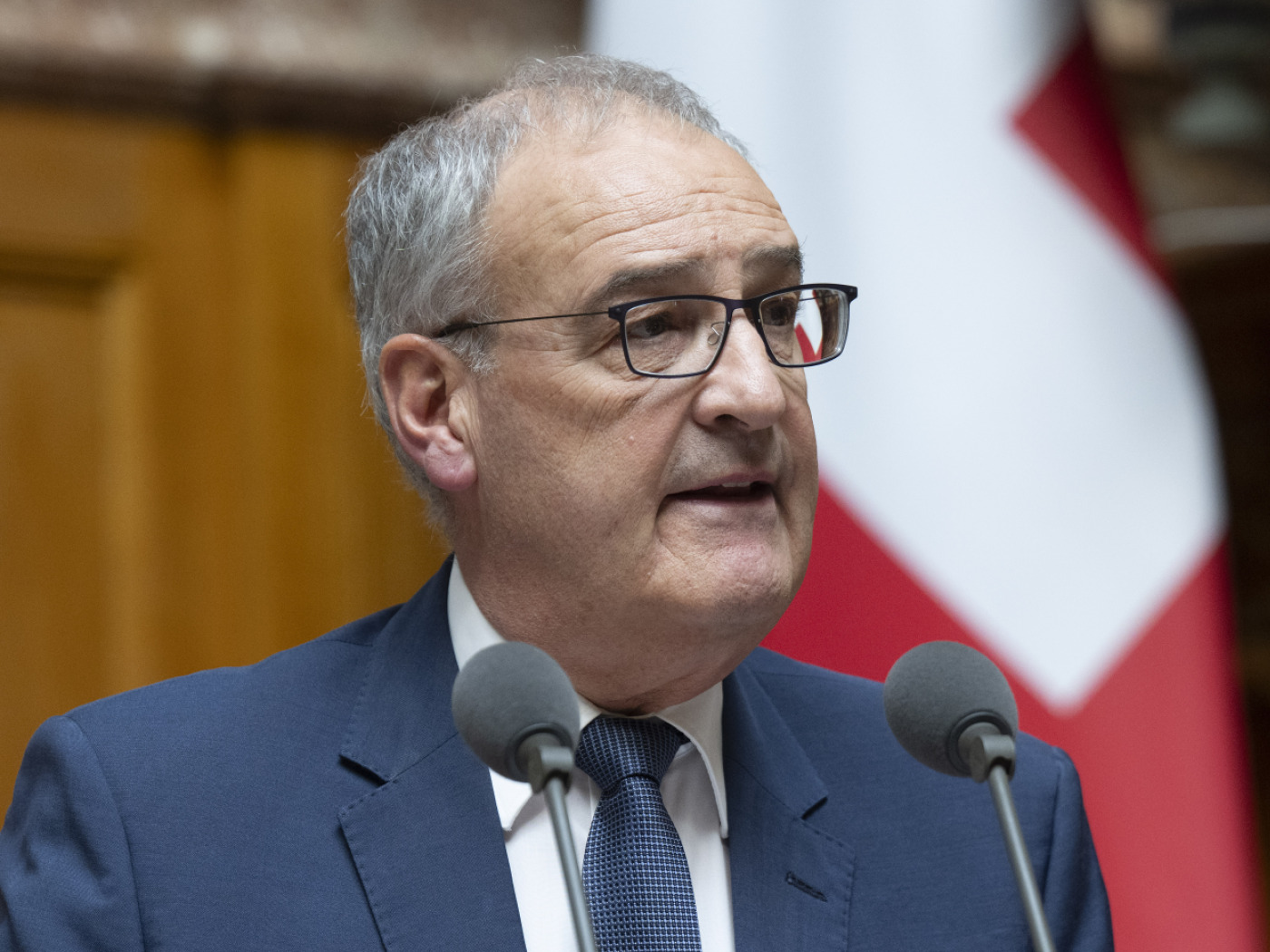 Il ministro dell'economia svizzero Guy Parmelin.