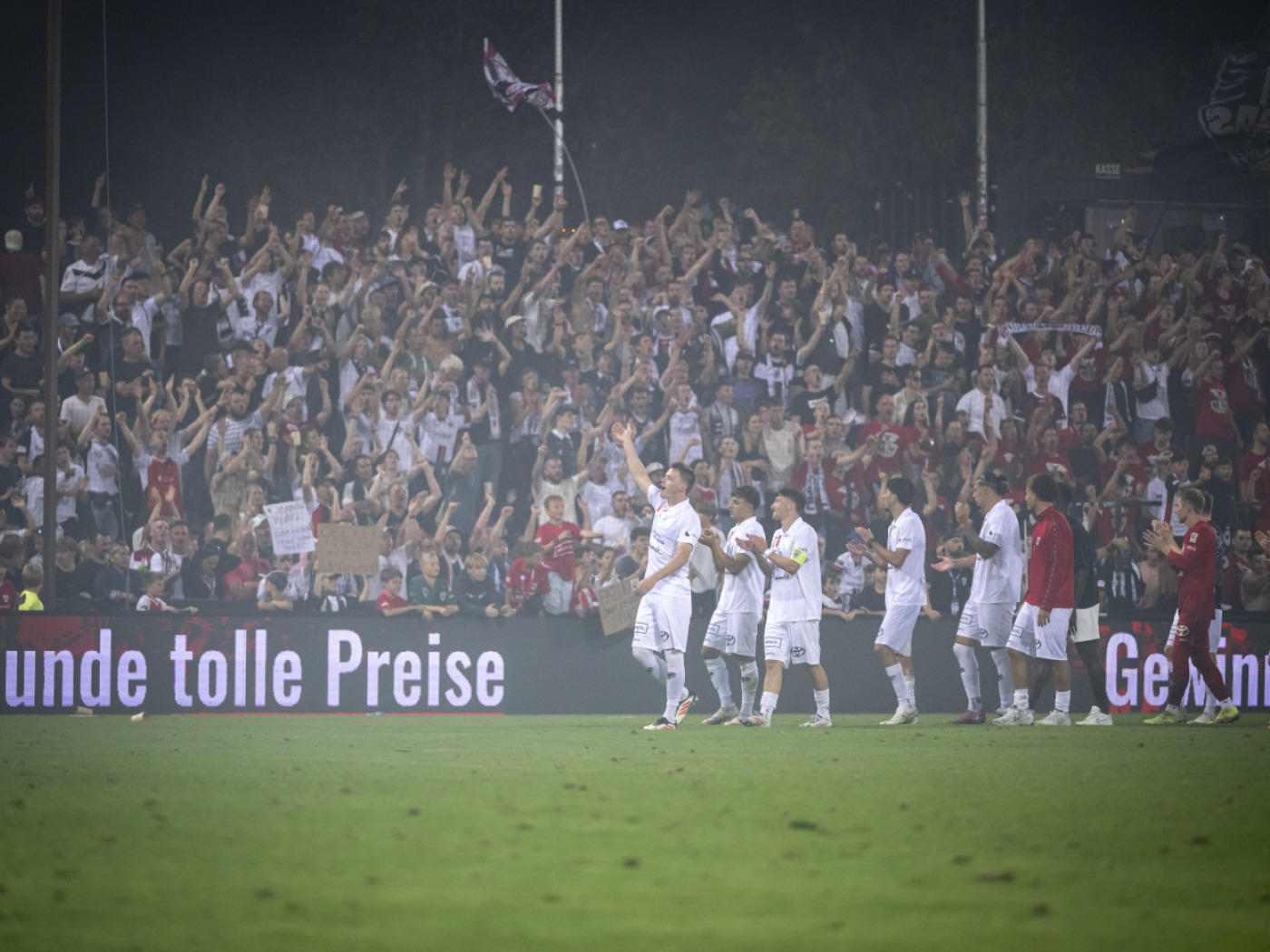 Several fans with burn injuries after Young Boys match in Aarau