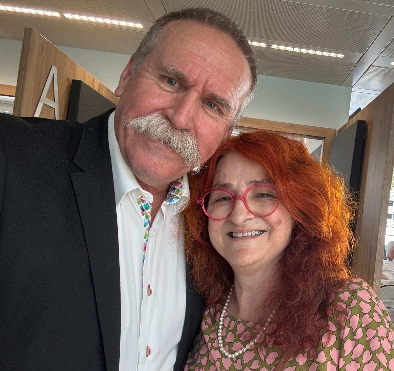 Nicolas Hug e sua moglie Marie-Christine.