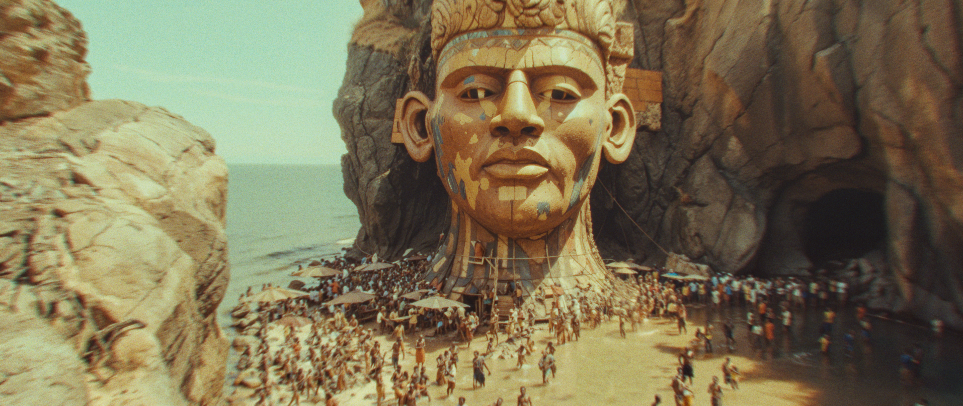 A low-budget epic made possible by AI: scene of "Memory of Princess Mumbi", that premiered in this year's Venice Film Festival.