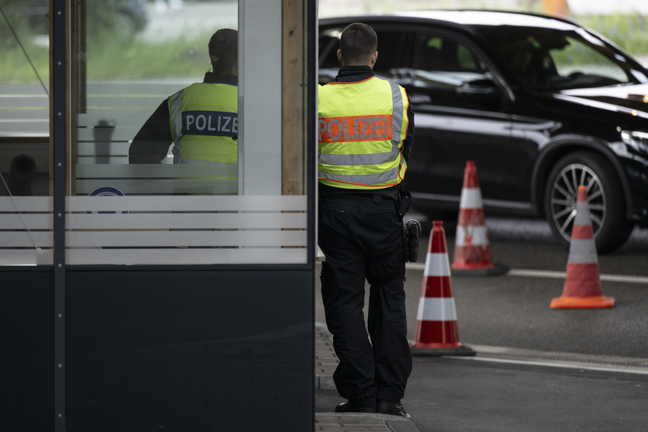 Swiss border post