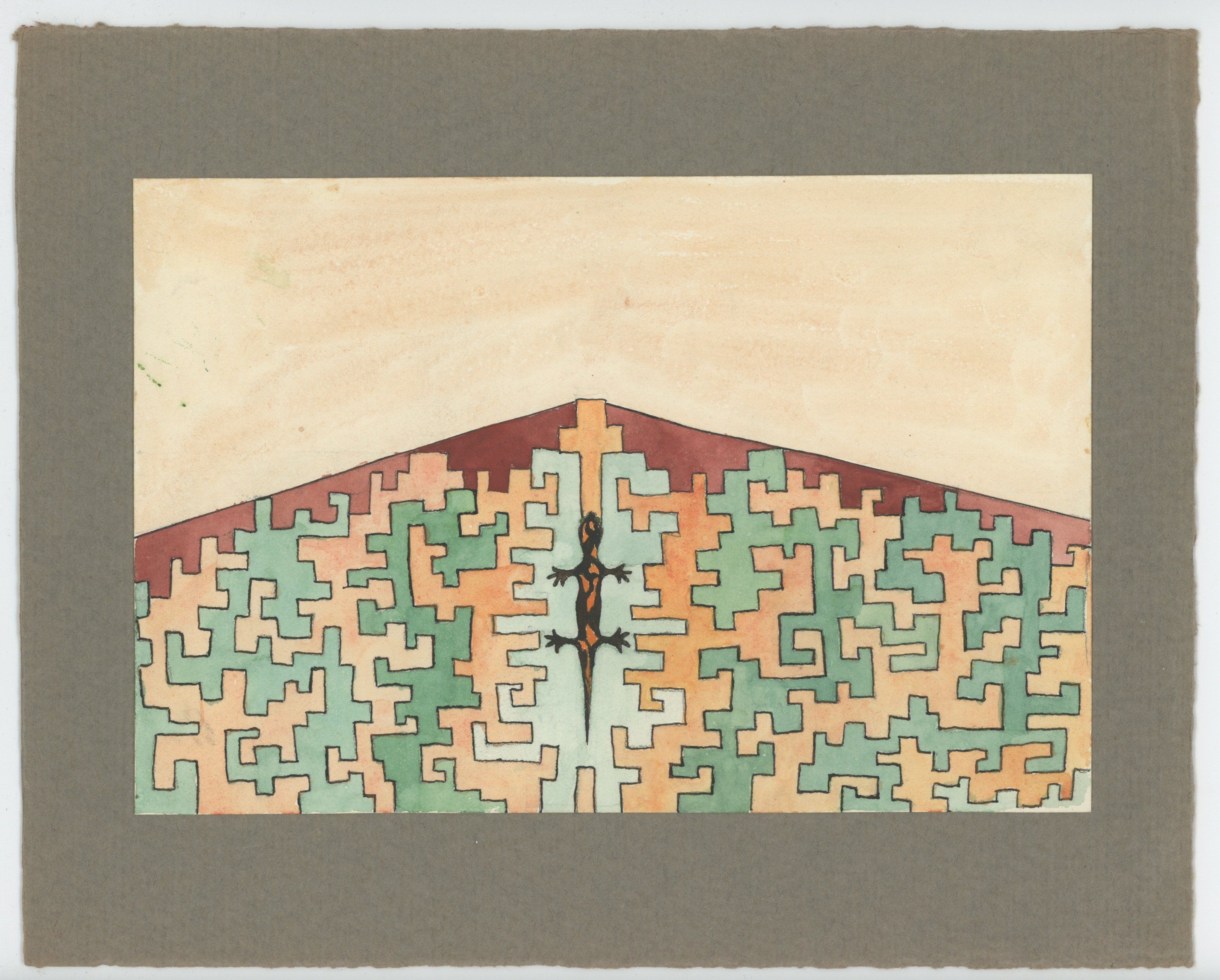 «Salamandre et croix» (Salamander und Kreuz) d’Emma Jung