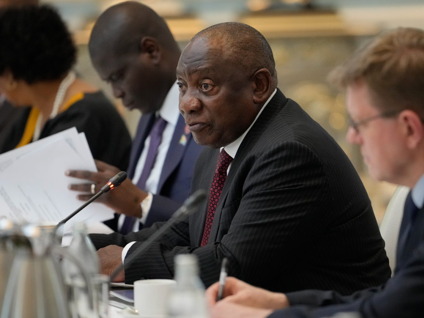 Il presidente del Sudafrica Cyril Ramaphosa