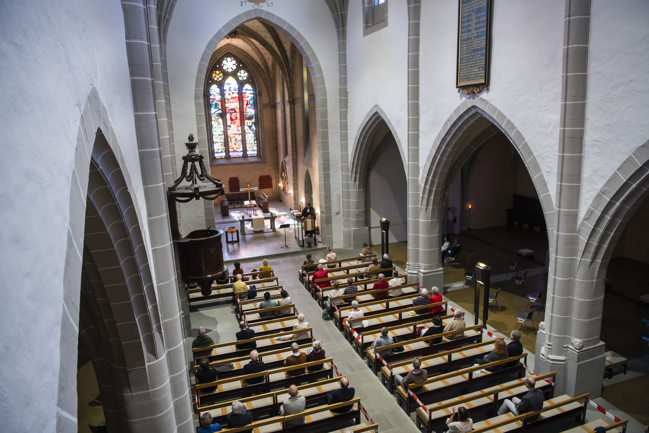 Innere der reformierten Kirche in Vevey