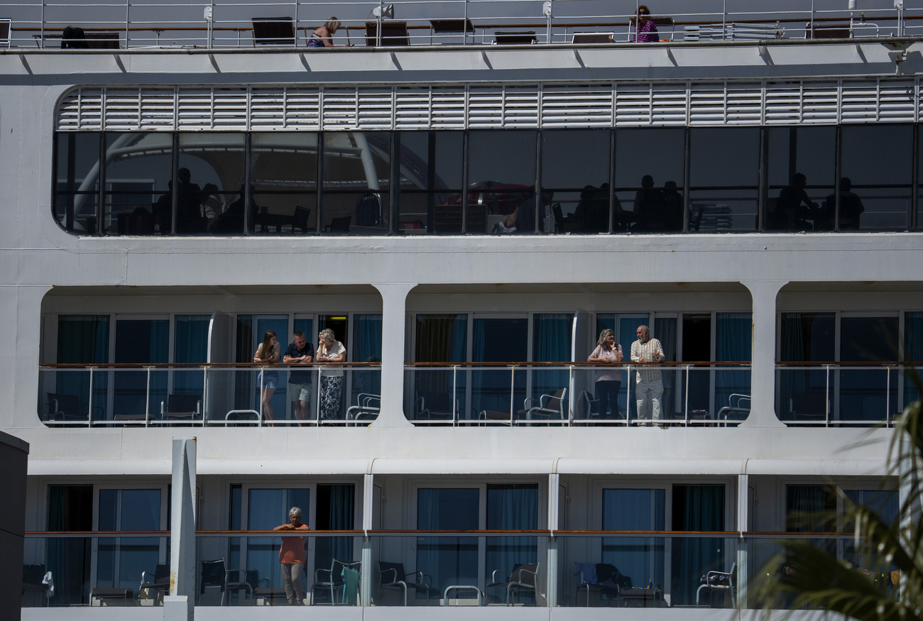 An apartment building? No, an MSC ship docked in Barcelona.