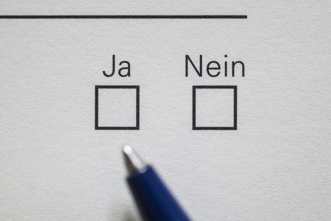 Scheda di voto e penna