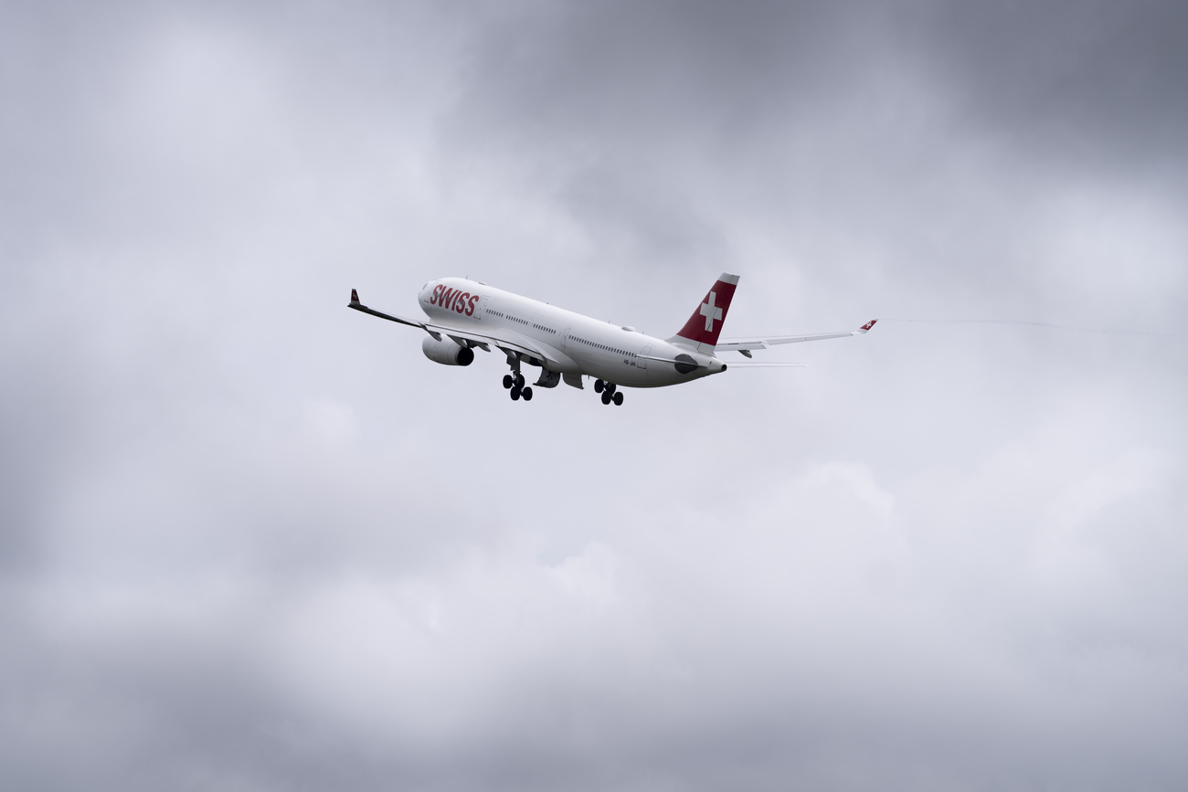 aereo swiss in volo