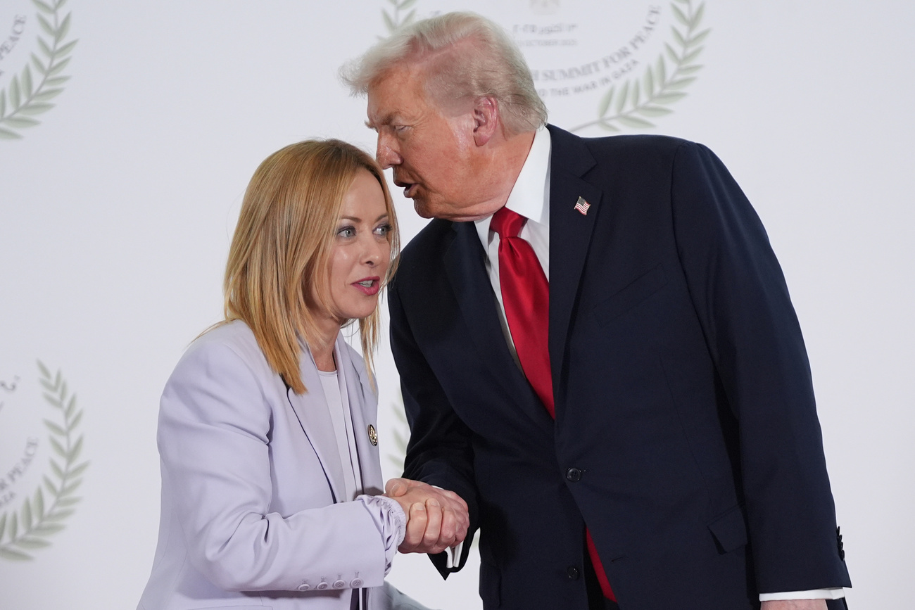 Meloni e trump