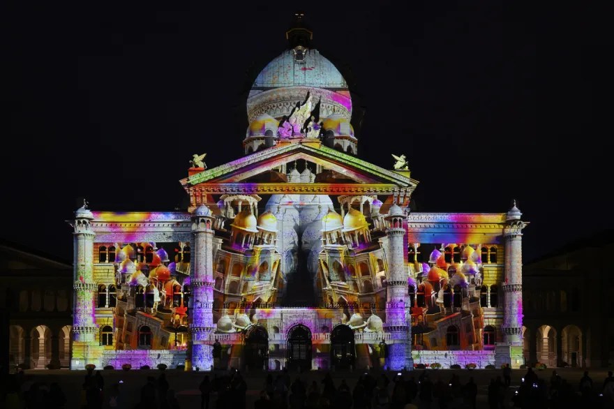 瑞士聯邦大廈燈光秀刻意避開了一個原本計劃中的目的地-西藏。