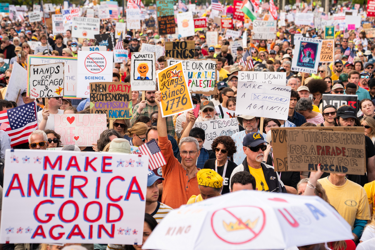 Crowds in Washington, DC, on Saturday.