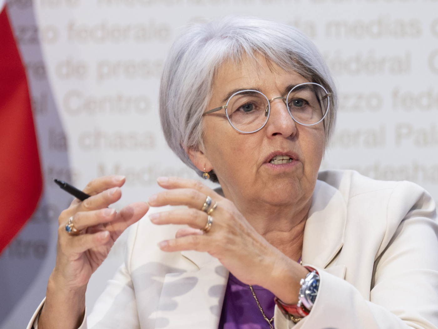 la ministra della sanità, Elisabeth Baume-Schneider