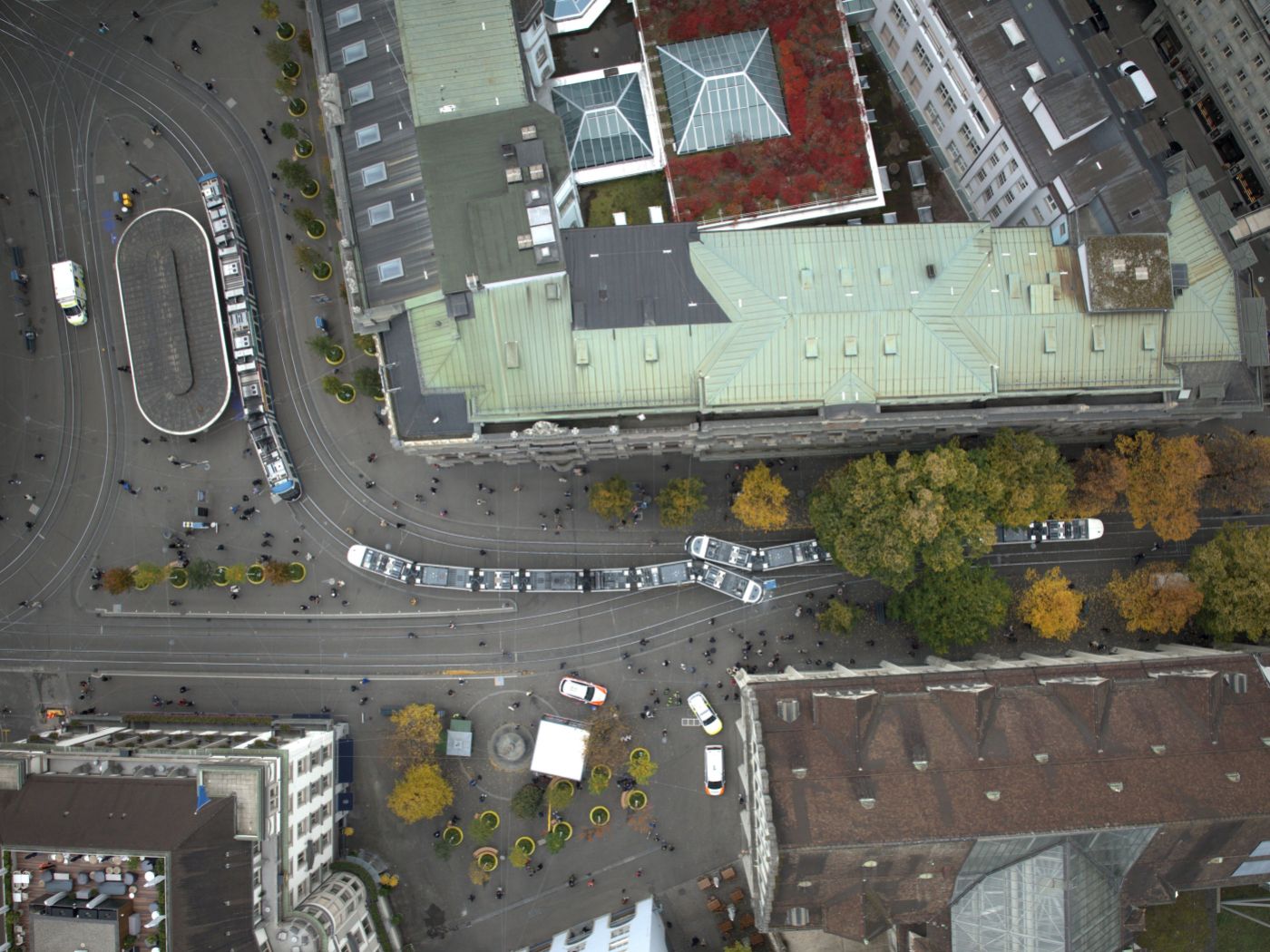 Two trams collide at Zurich Paradeplatz