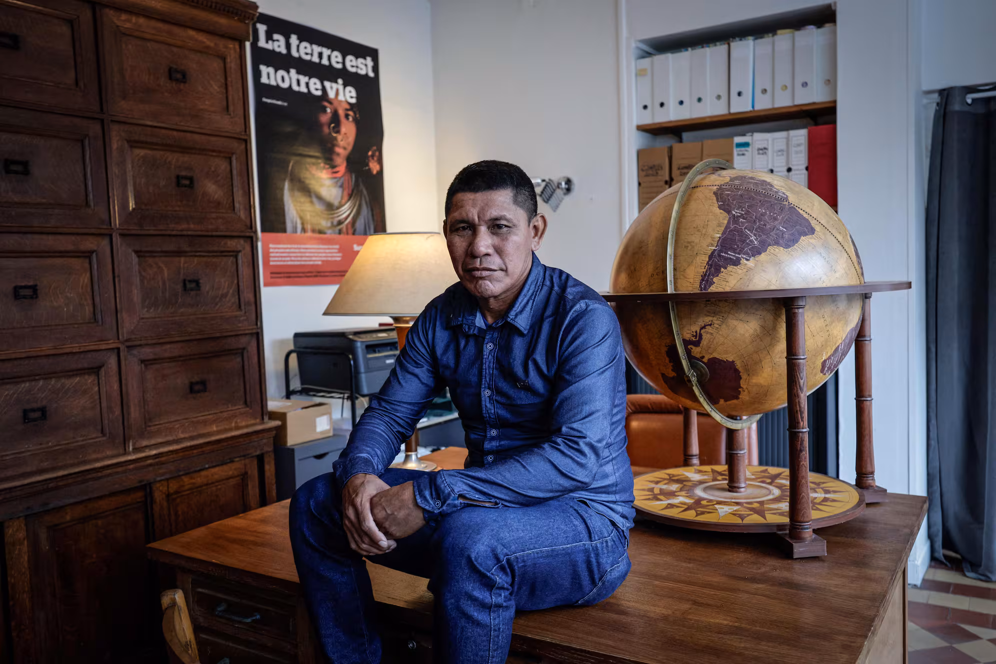 Atxu Mirama, durante entrevista concedida em Paris.