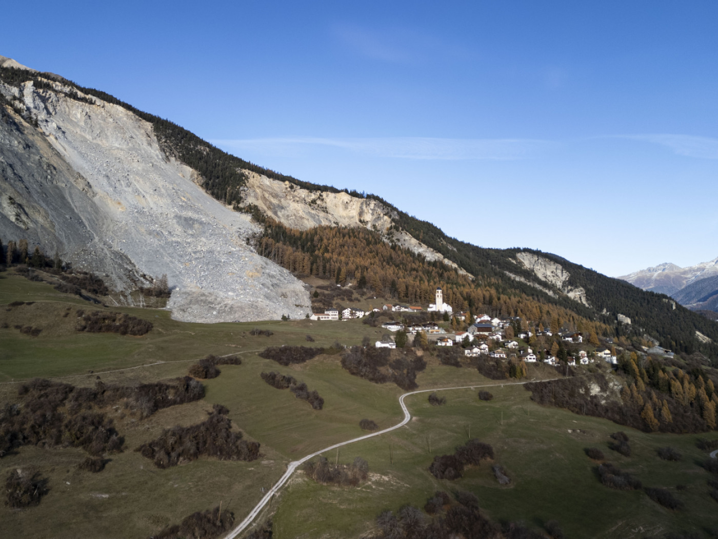 Il villaggio di Brienz, nel Canton Grigioni.