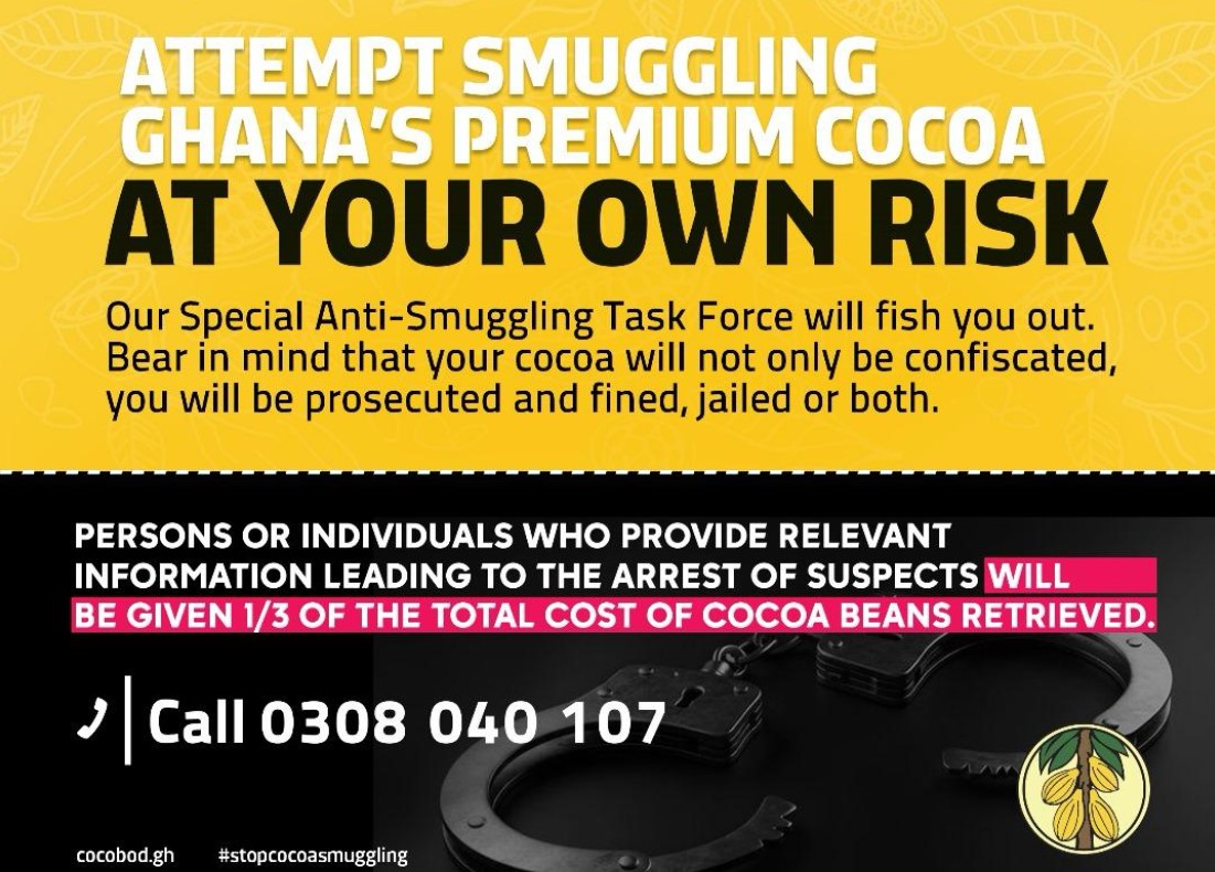 密輸の違法性を強調するポスター