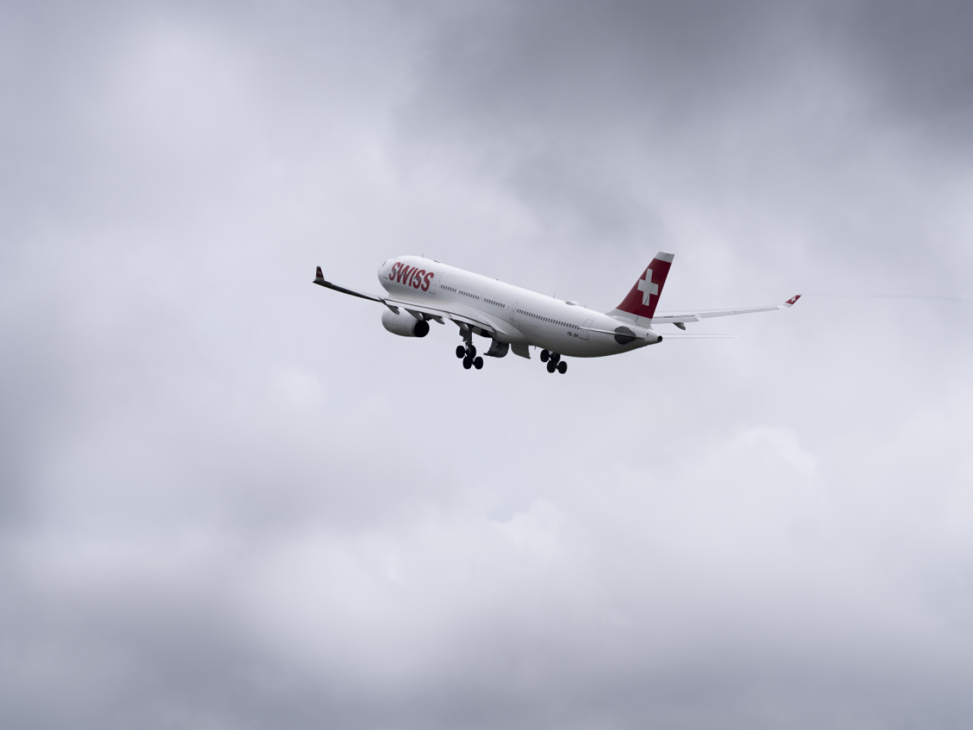 aereo swiss in volo