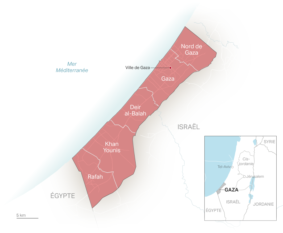 Gaza map