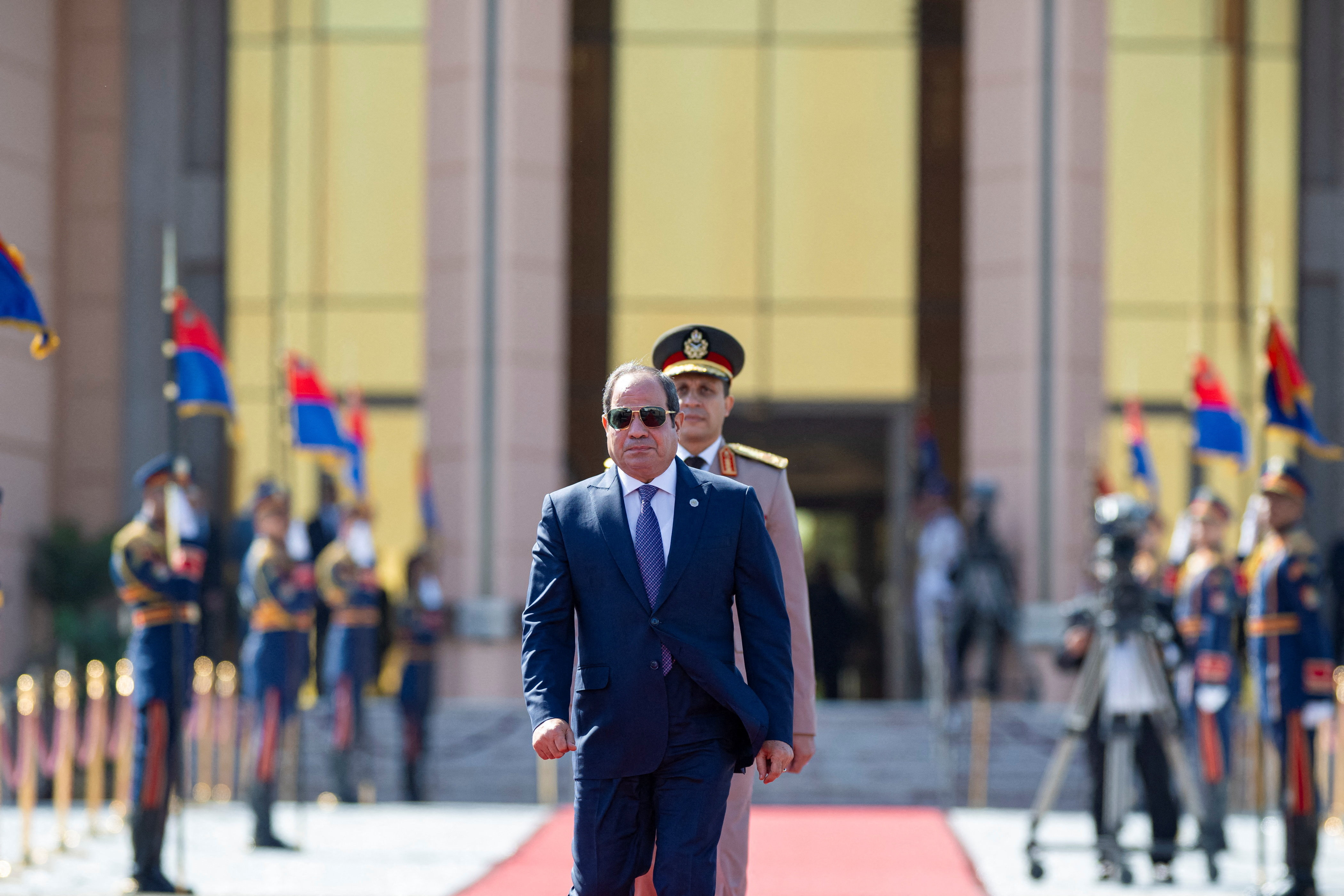 السيسي يبحث مع مسؤولين غربيين وعرب تنسيق وقف إطلاق النار بغزة