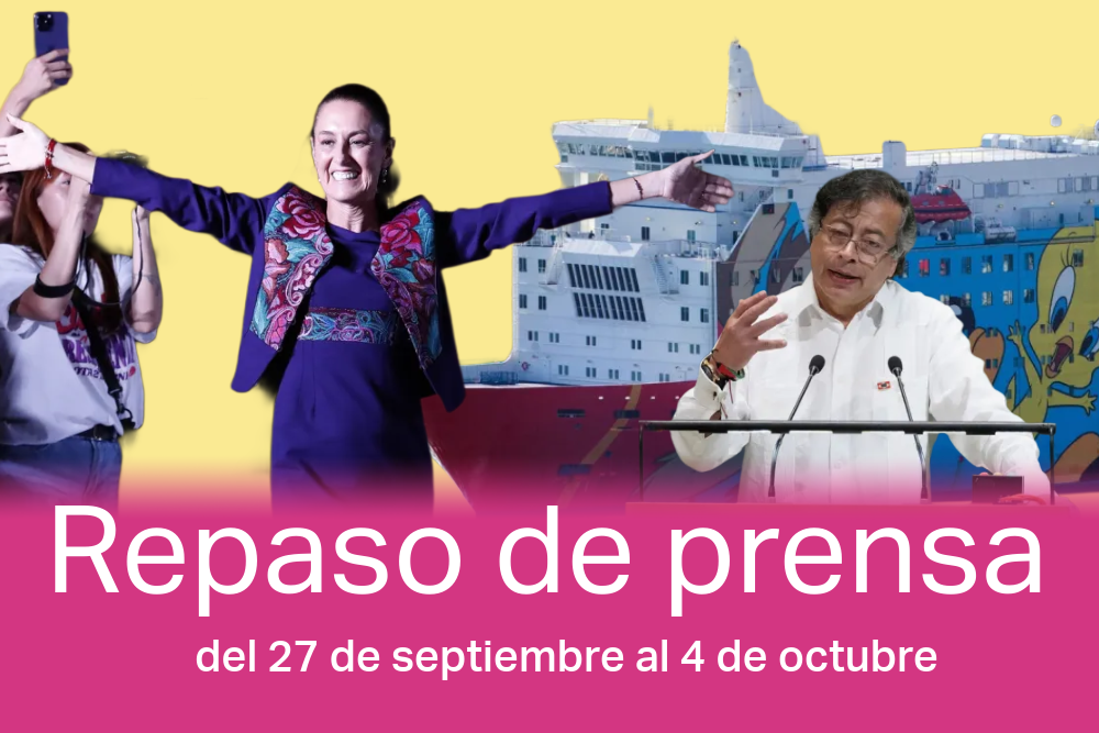 Sheinbaum goza de un gran apoyo popular; "sobreturismo" en España; y EEUU amenaza con retirar el visado al presidente colombiano, Petro