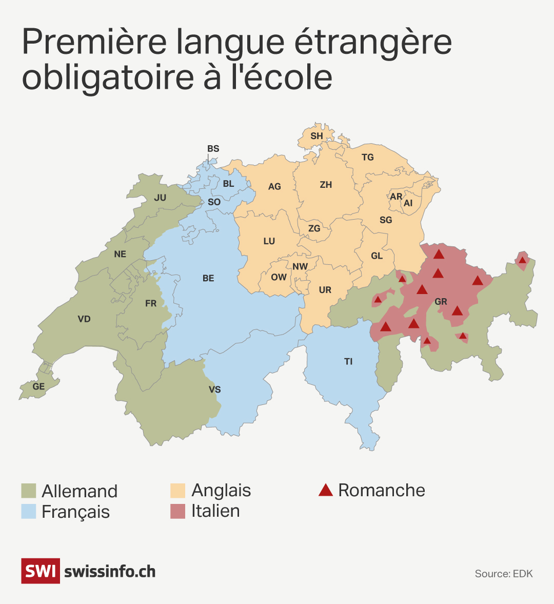 une carte de suisse