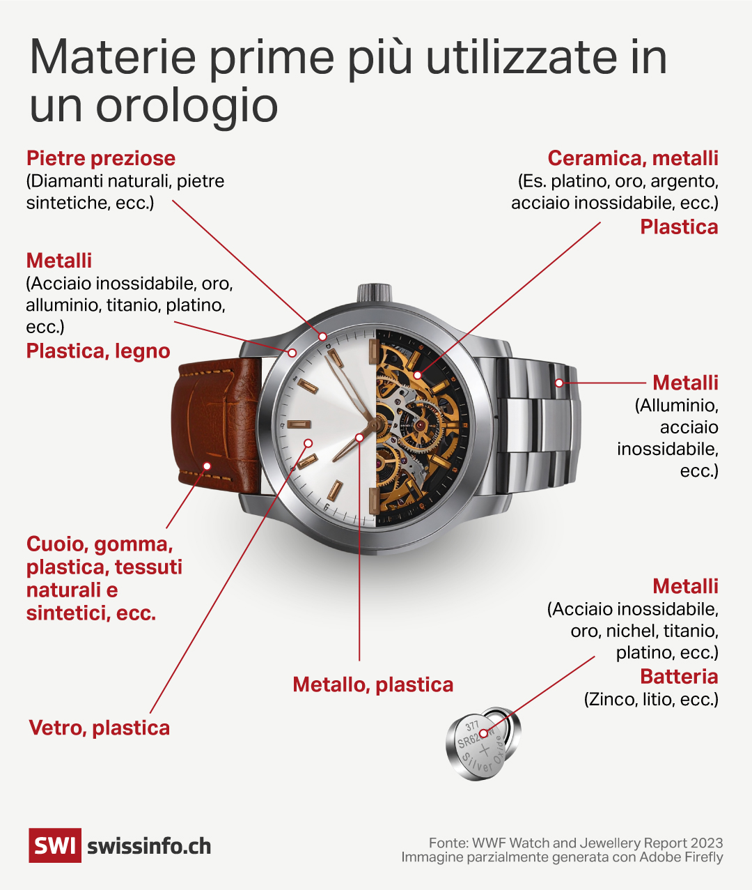 infografica con orologio