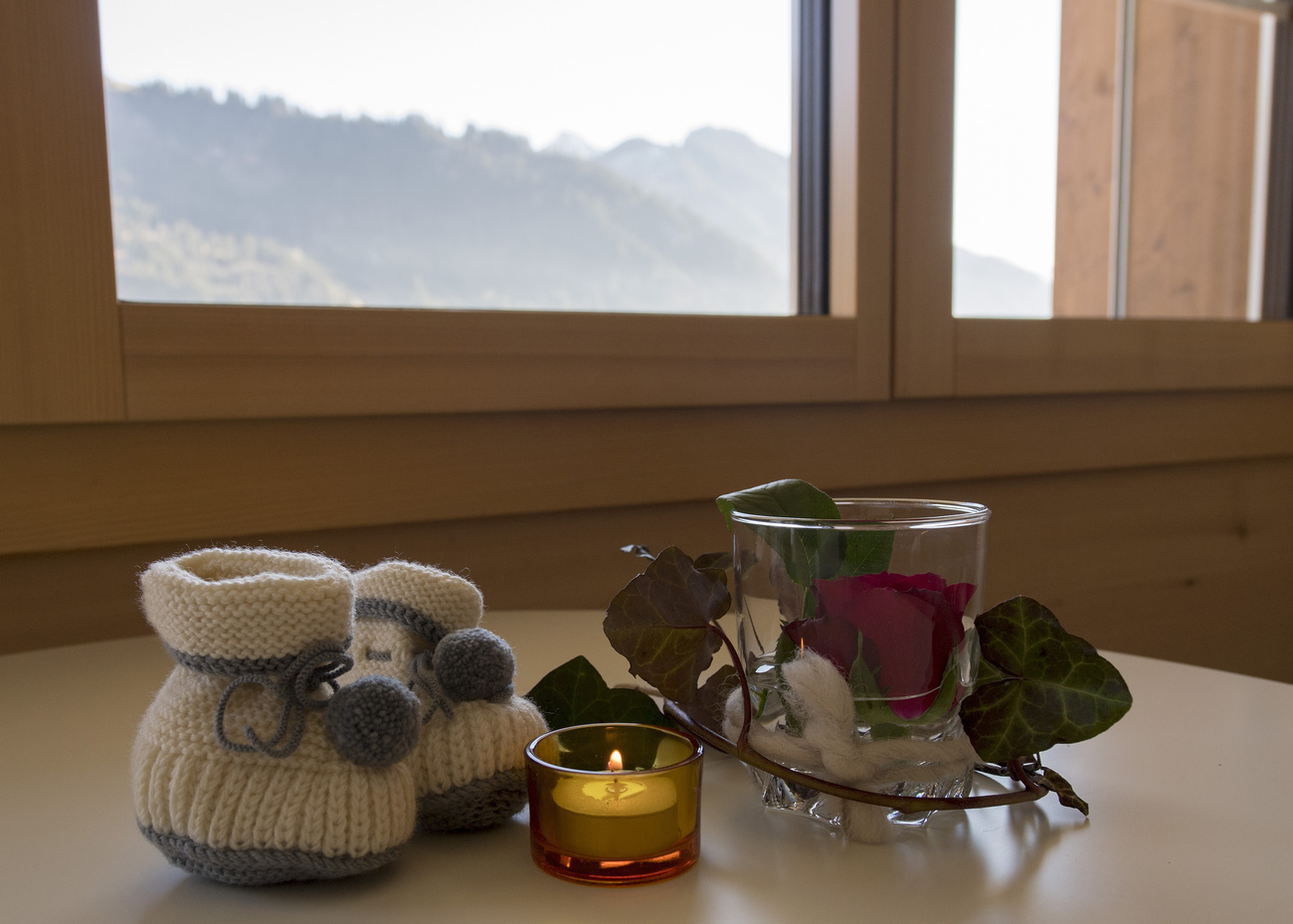 Waiting for the baby.