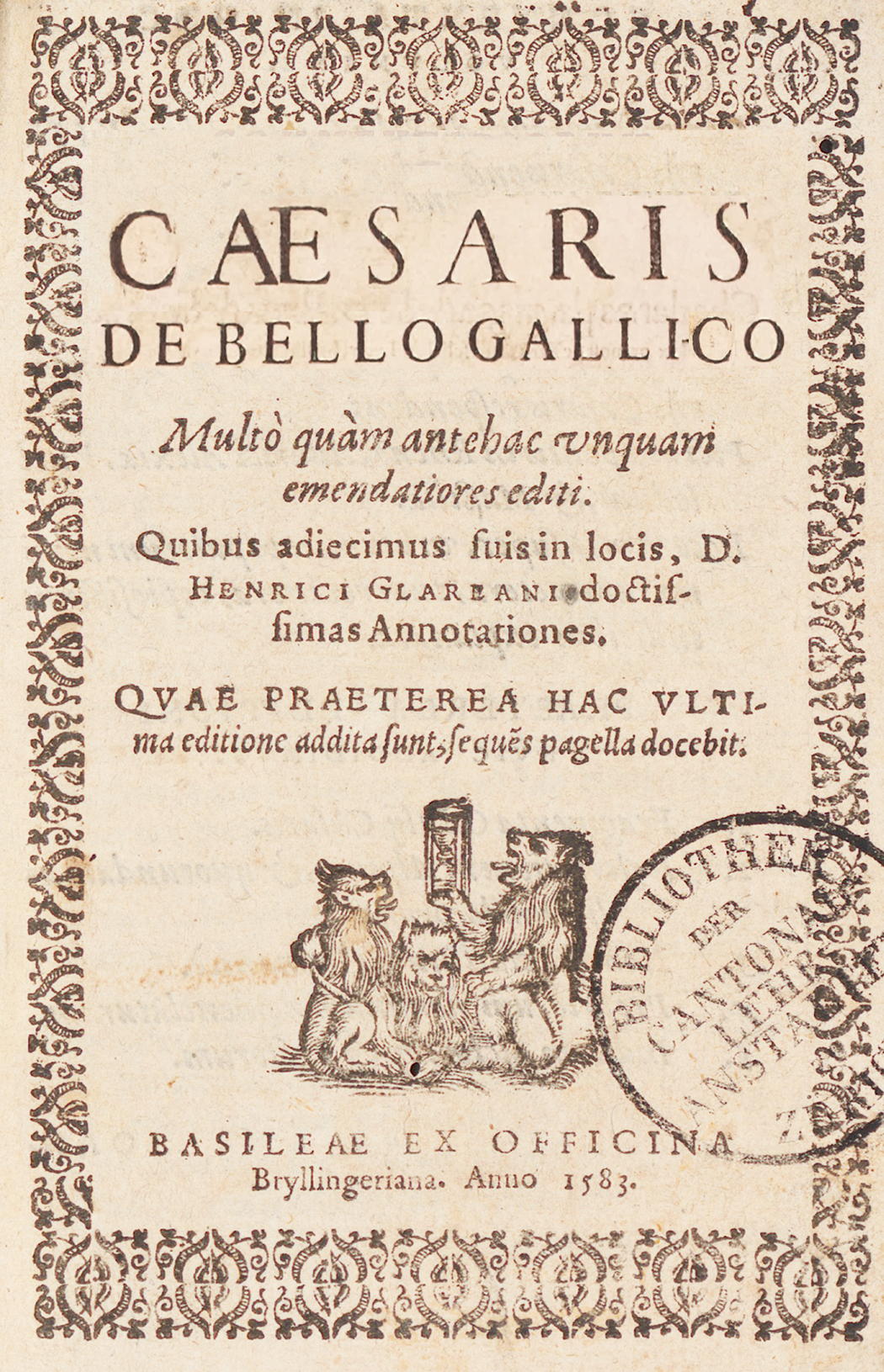prima pagina del de bello gallico