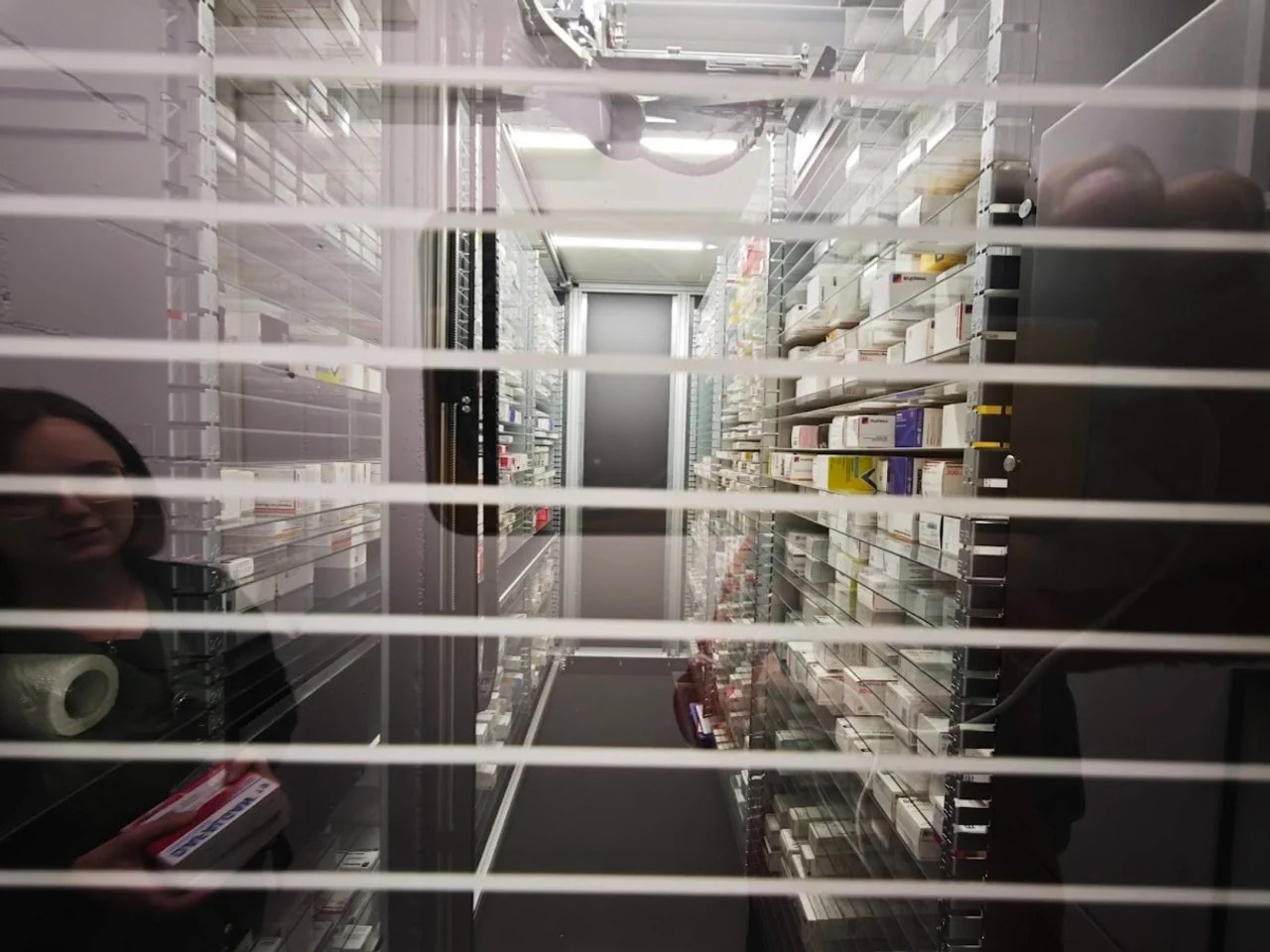 A robot prepares the medication in the basement of the health centre.