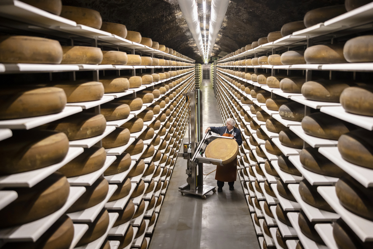 Cantine di stagionatura dell'Emmental della società svizzera Emmi.