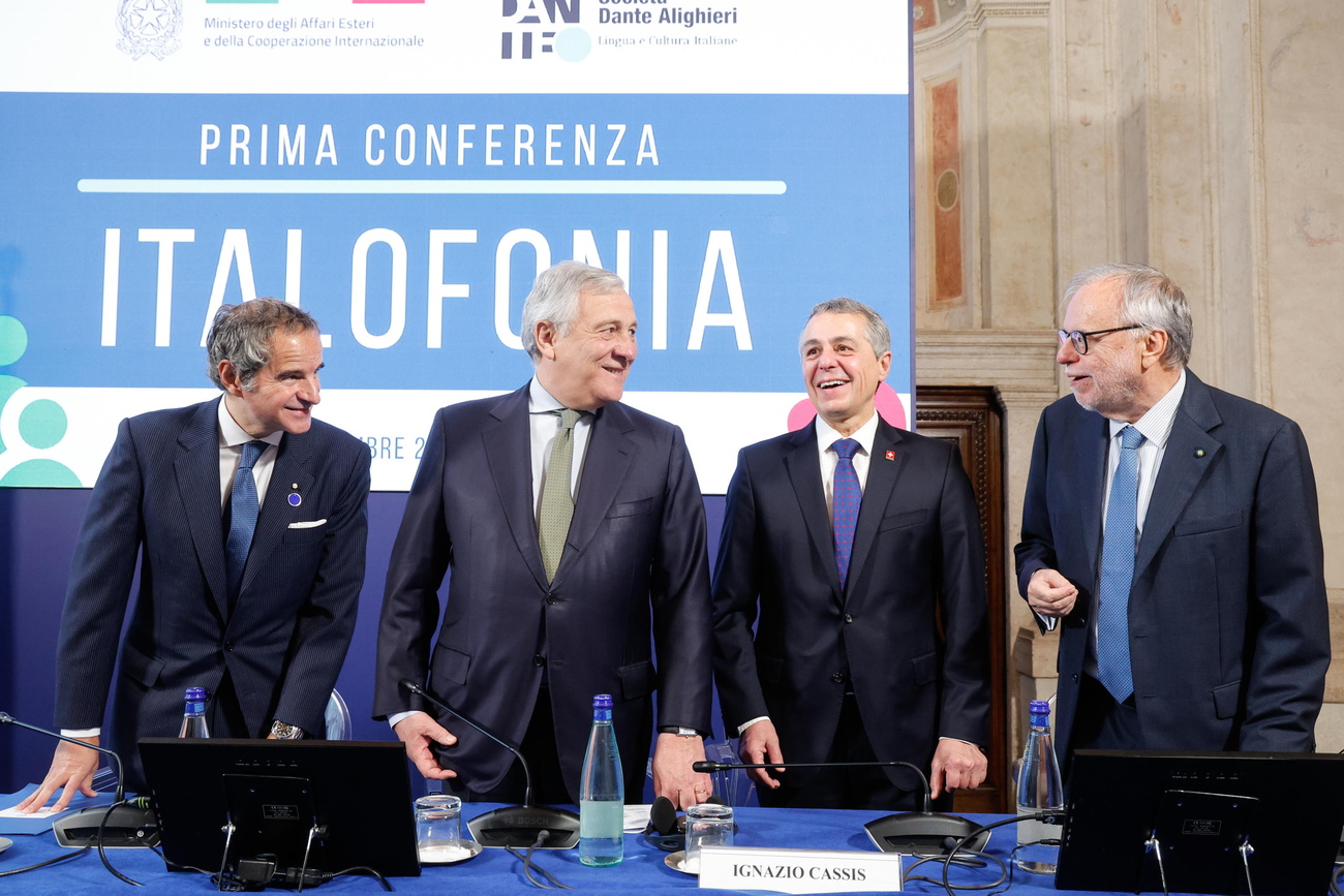 Rafael Grossi, Antonio Tajani, Ignazio Cassis e Andrea Riccardi.