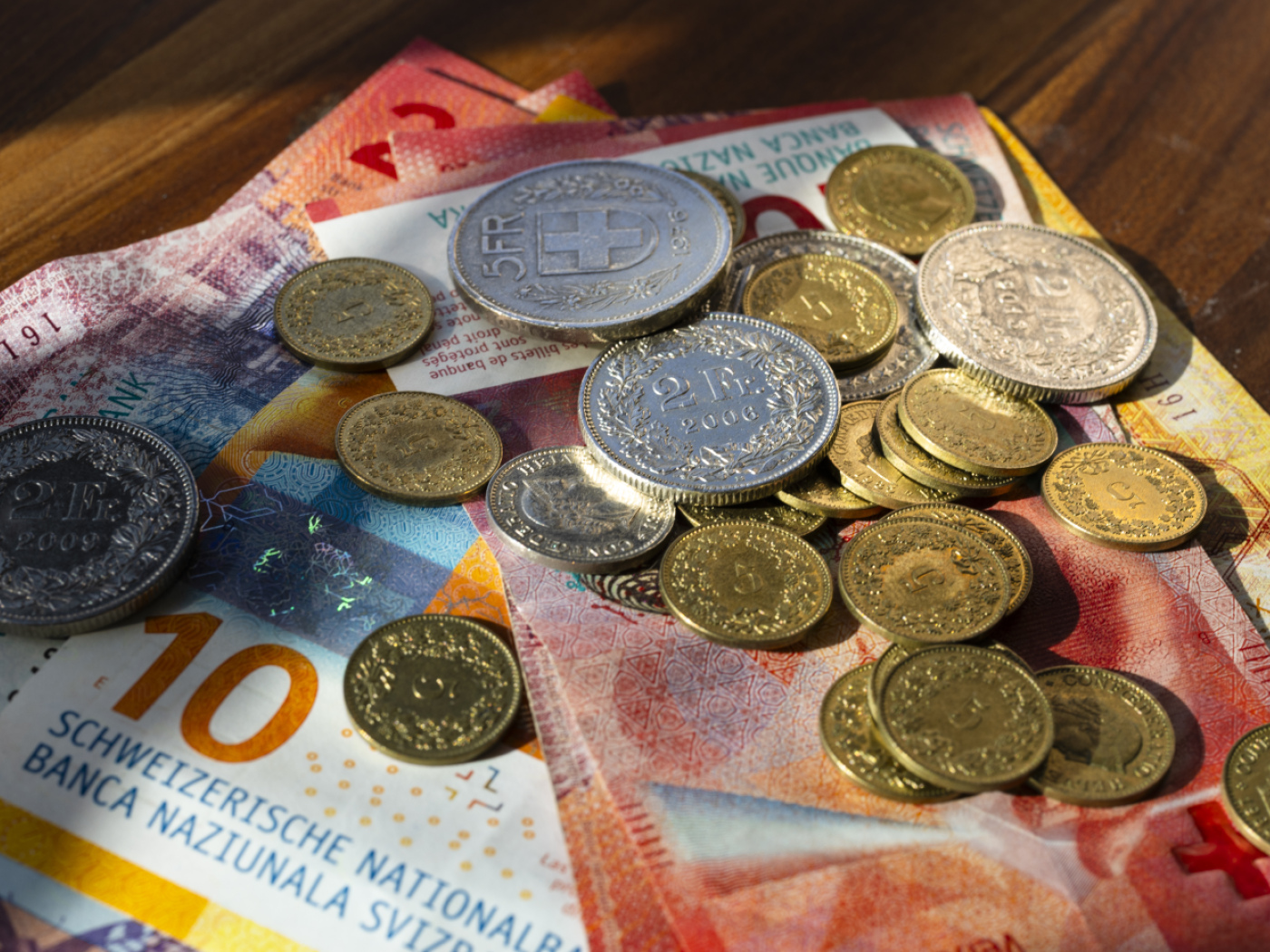 franchi svizzeri monete e biglietti