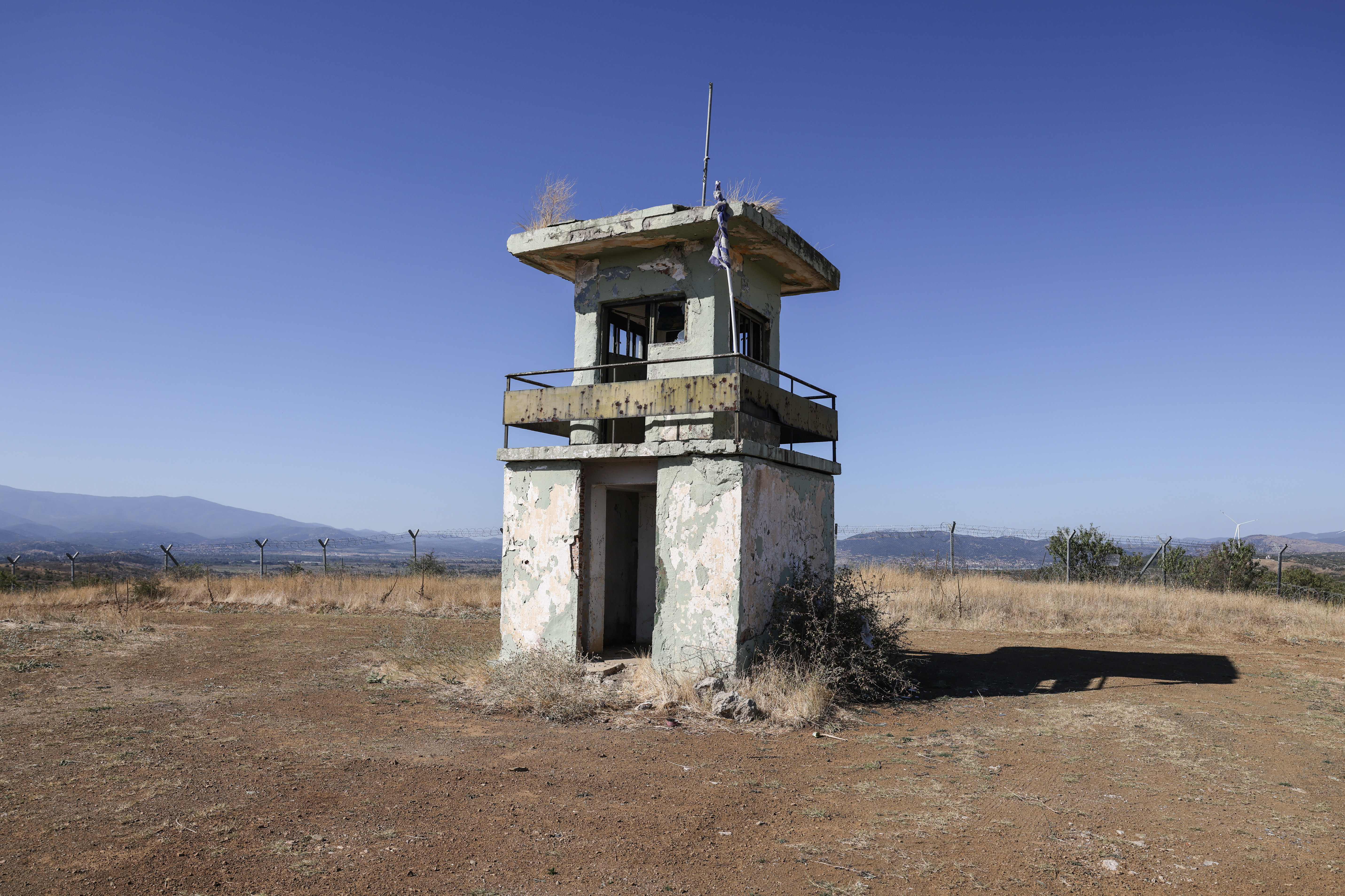 An abandoned watchtower
