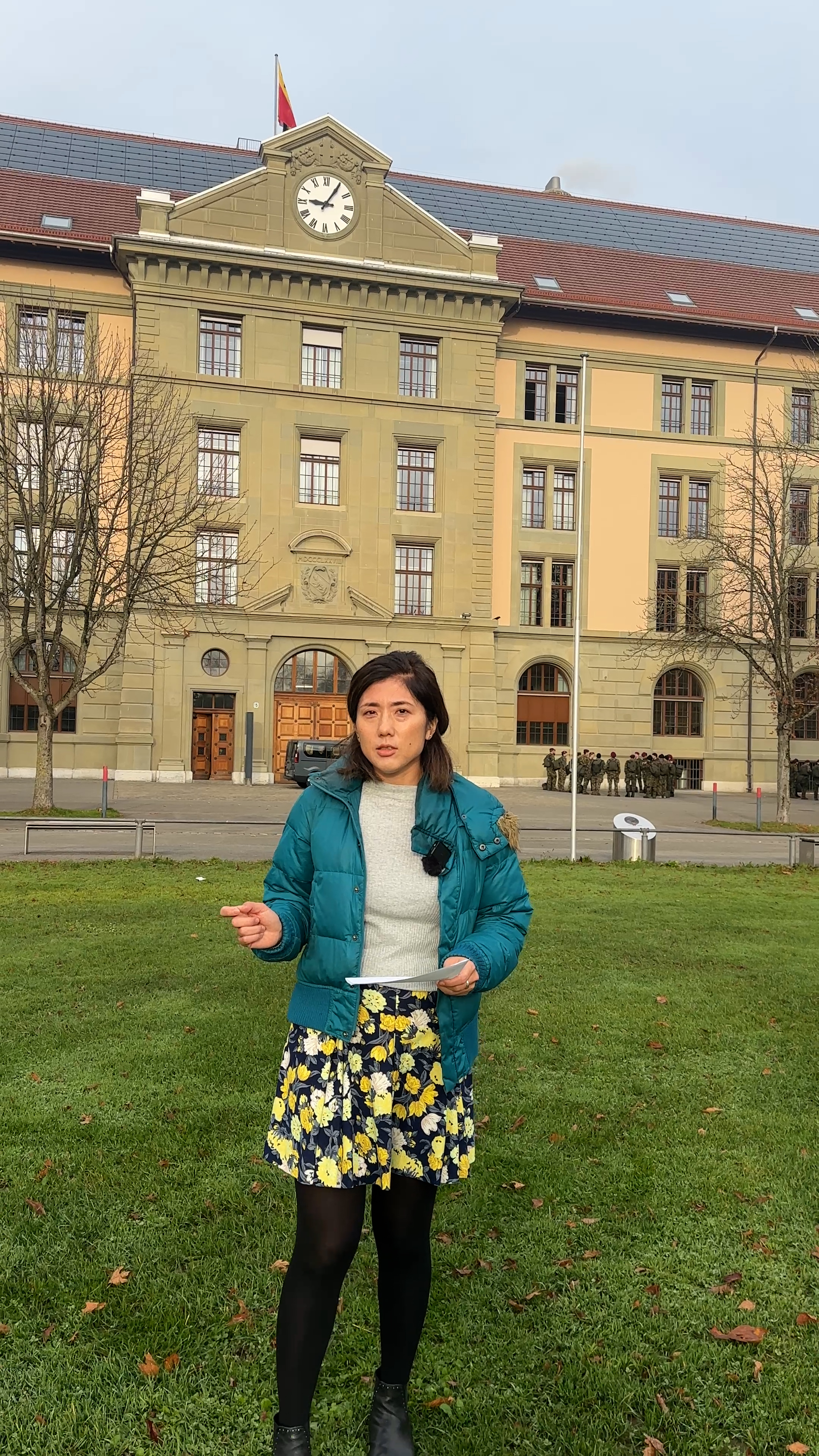 Photo of a woman with blue jacket
