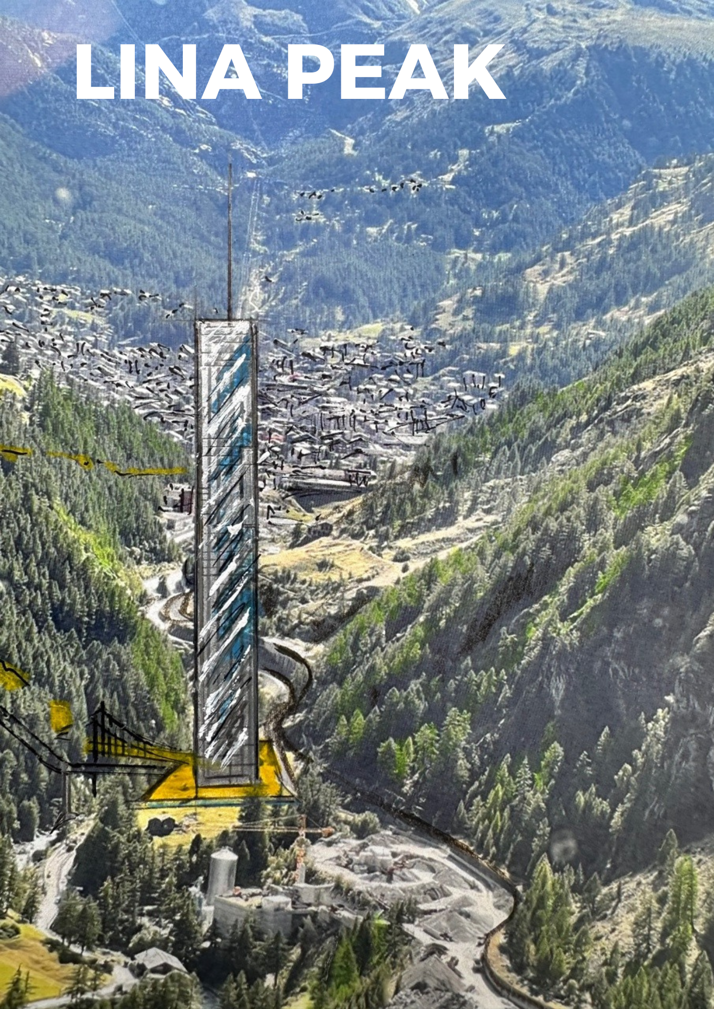 La torre in un disegno.