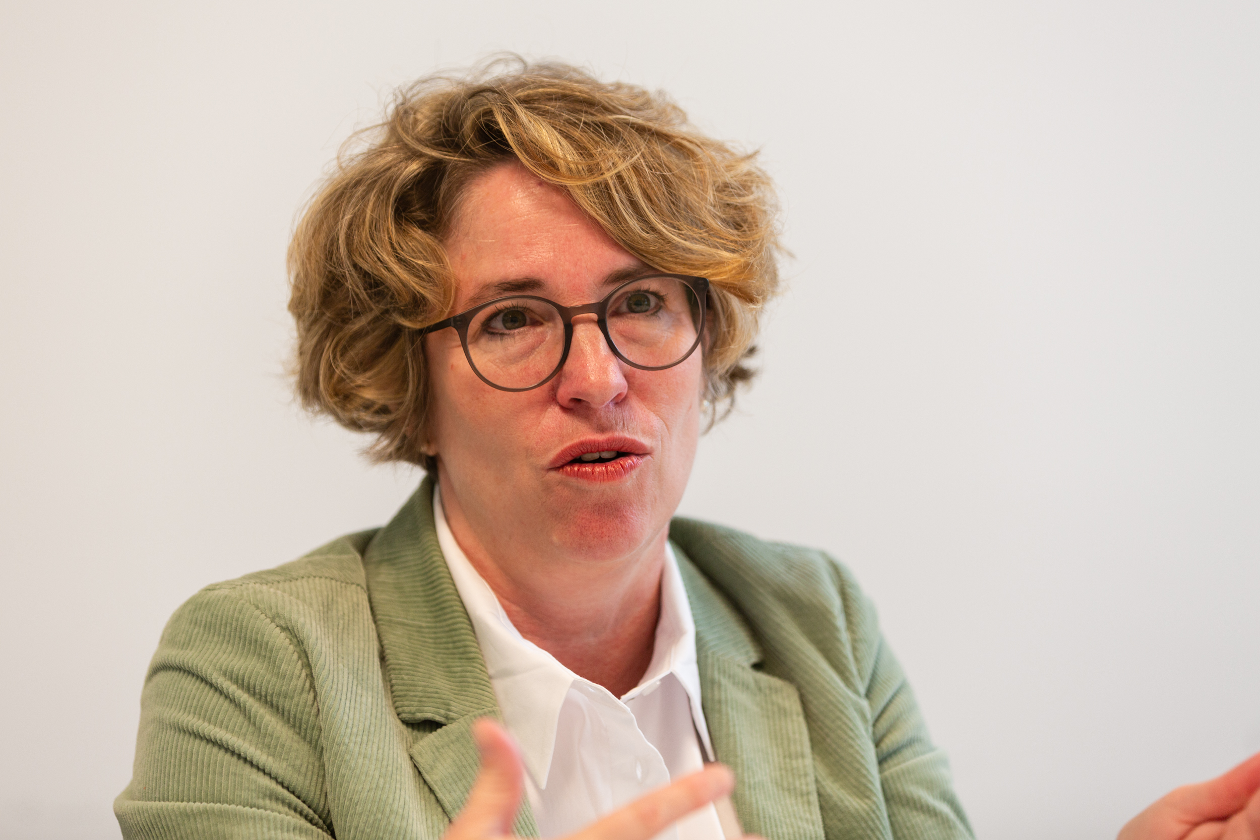 Miriam Baumann during the interview