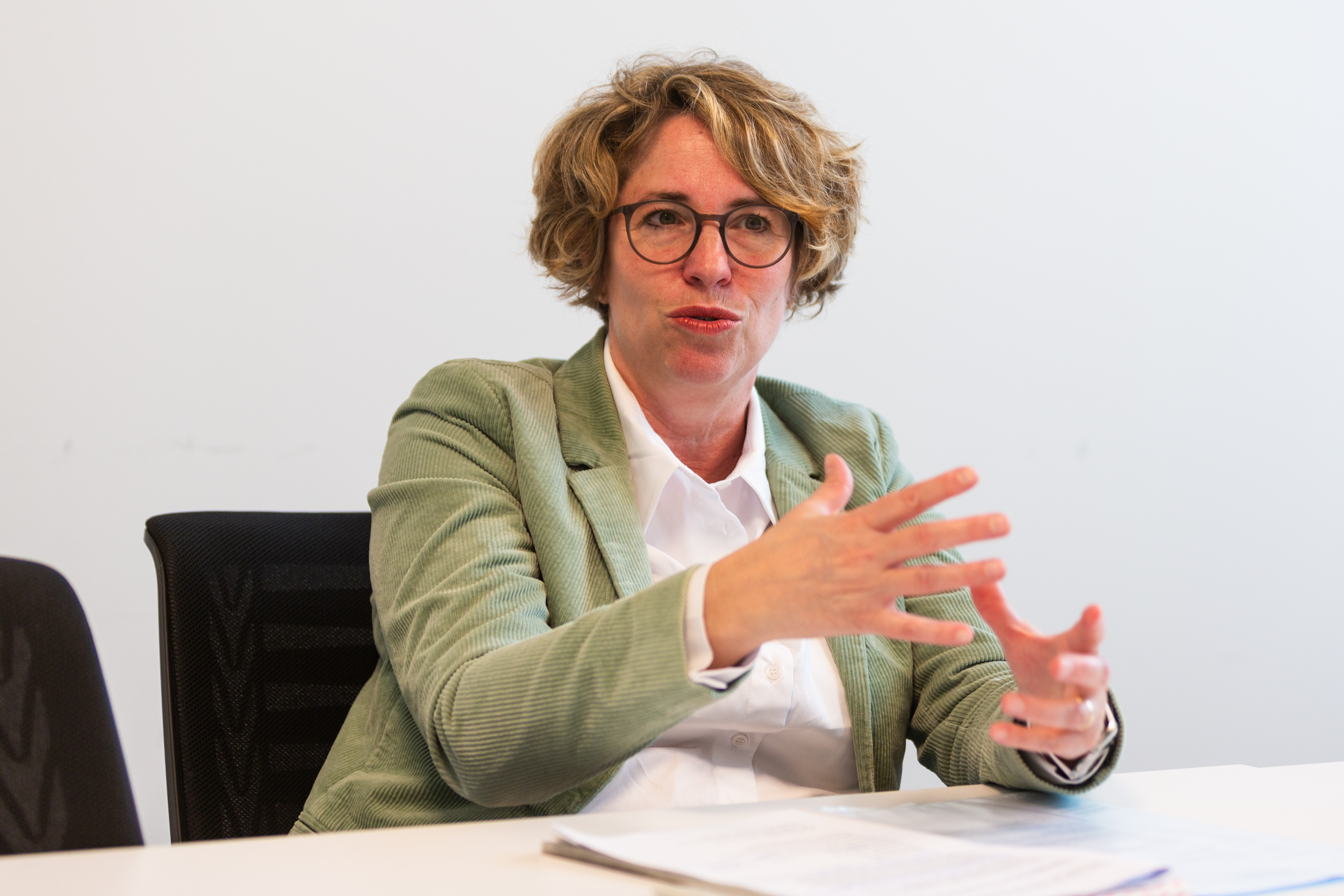 Miriam Baumann during the interview