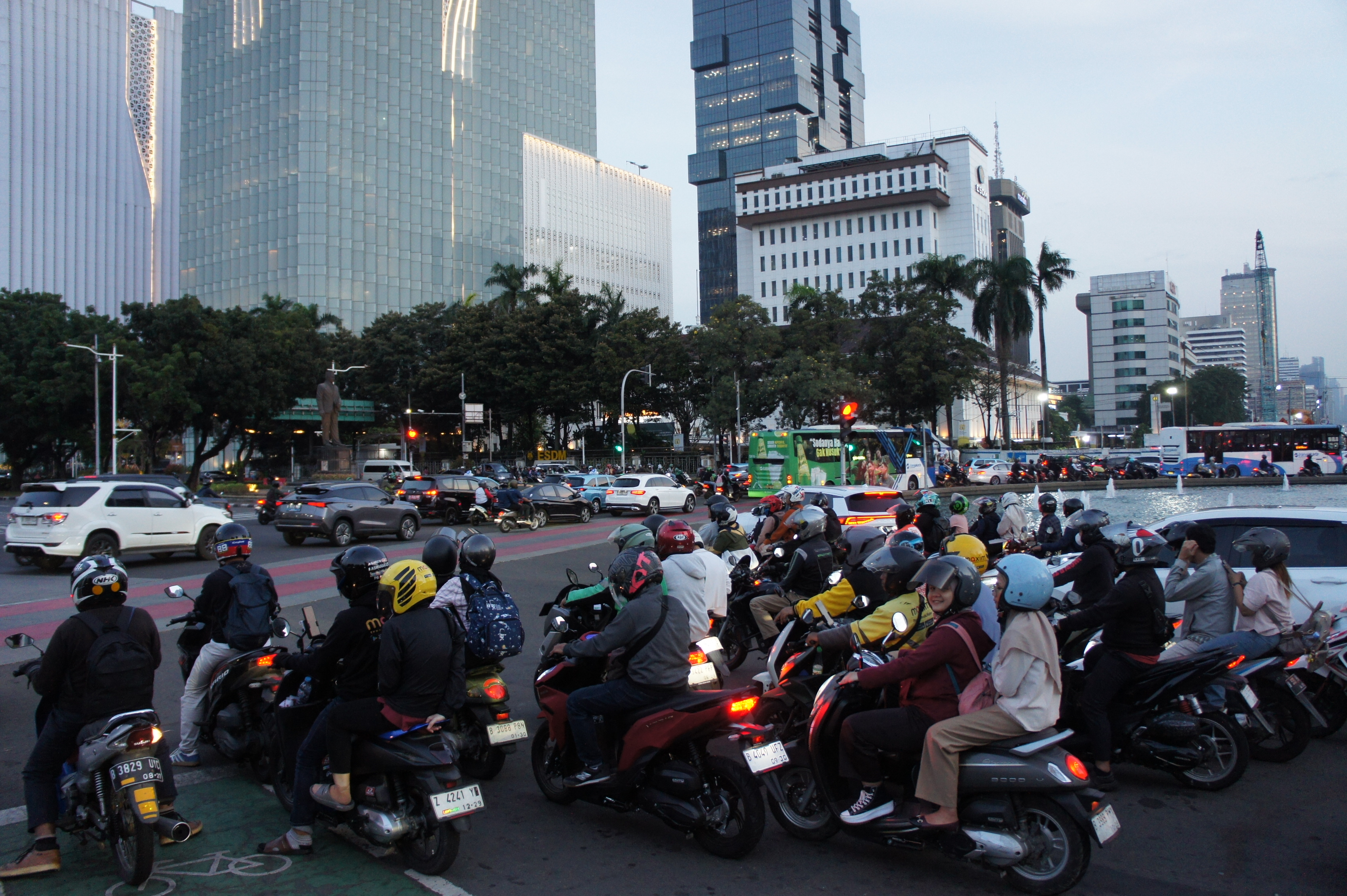 Heure de pointe à Jakarta