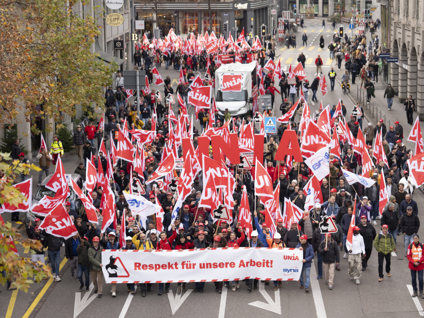 manifestazione sindacato unia