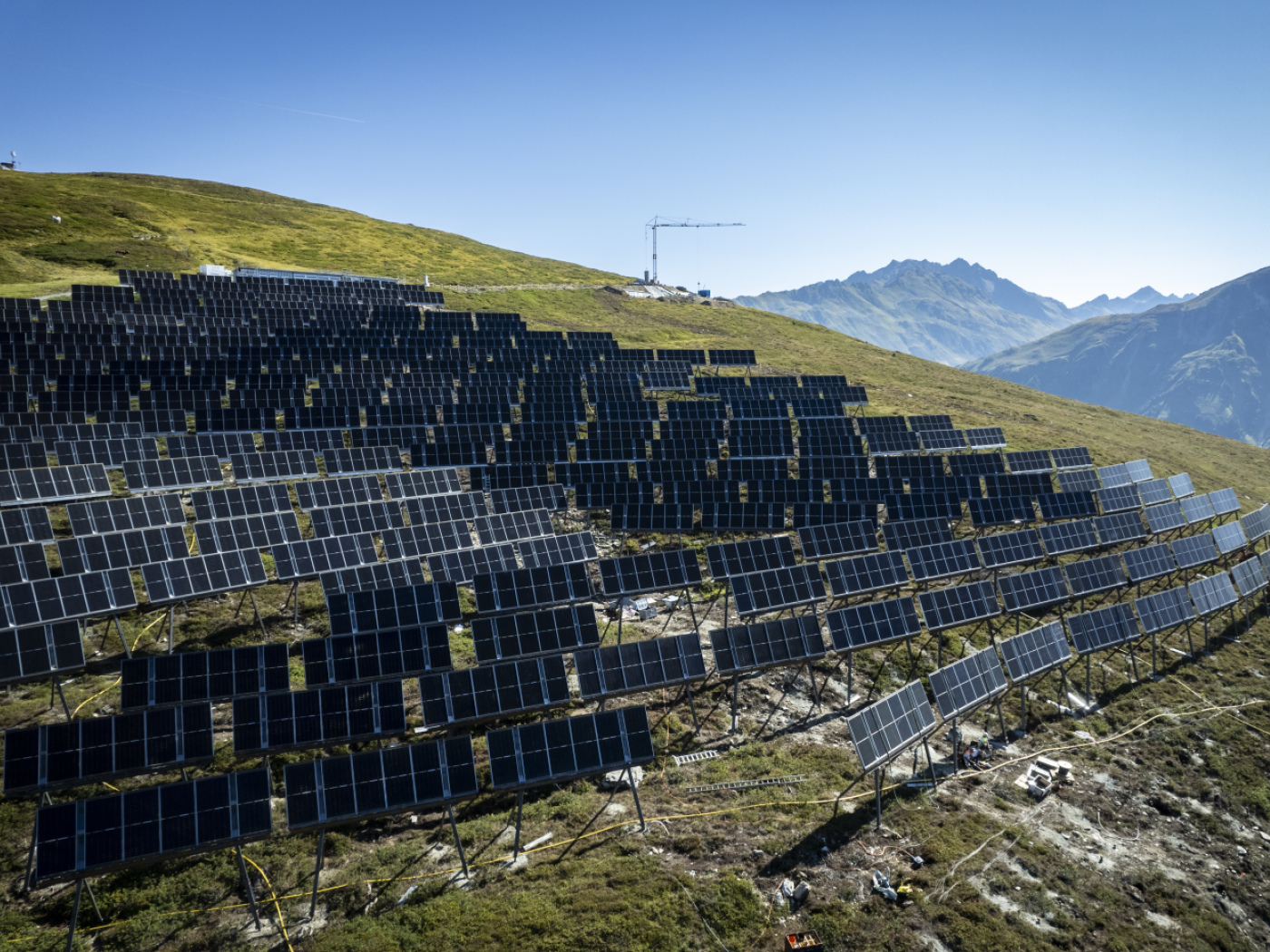 pannelli solari in alta montagna