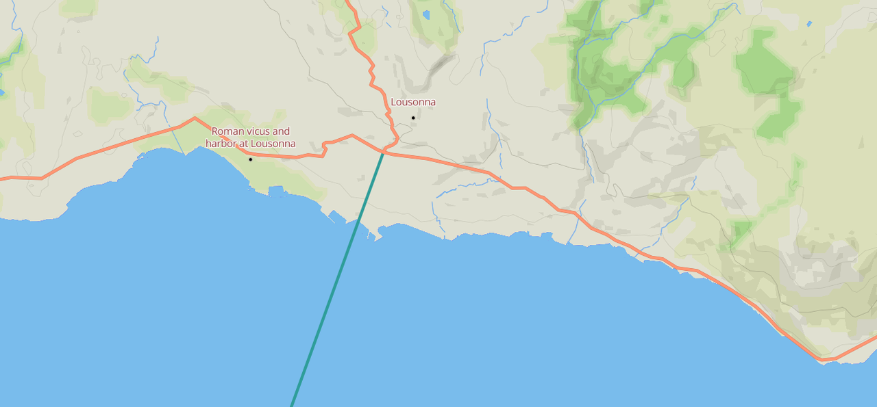 Carte des voier romaines