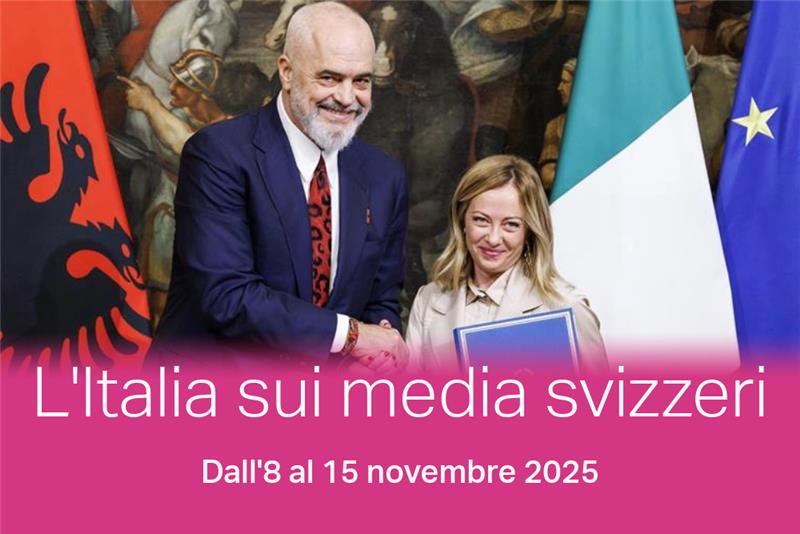 Giorgia Meloni con il primo ministro albanese Edi Rama.